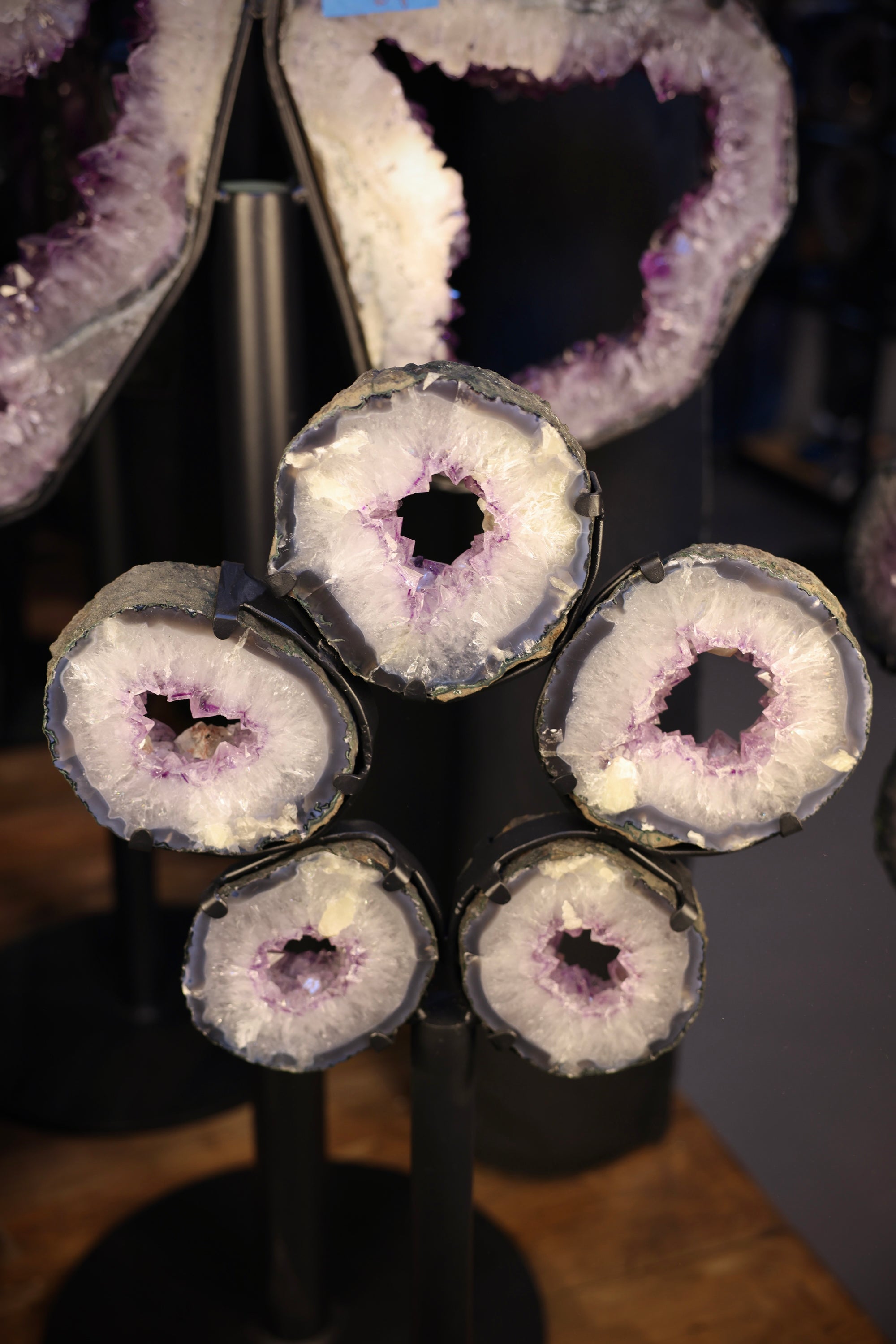 Amethyst Portal Slices "Crystal Flower M" - 14.4KG (#039)