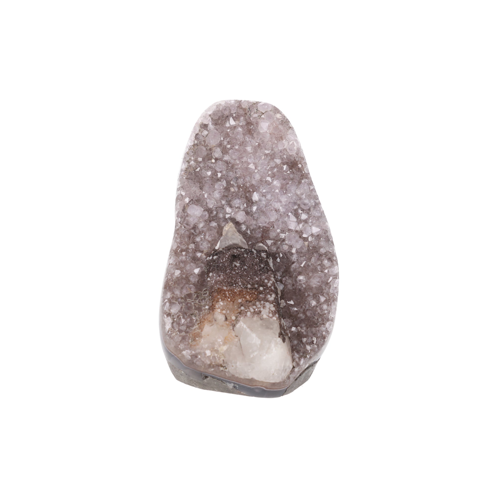 Crystal Ember ✦ Amethystdruse mit Turmalin & Calcit | 902 g (#888)