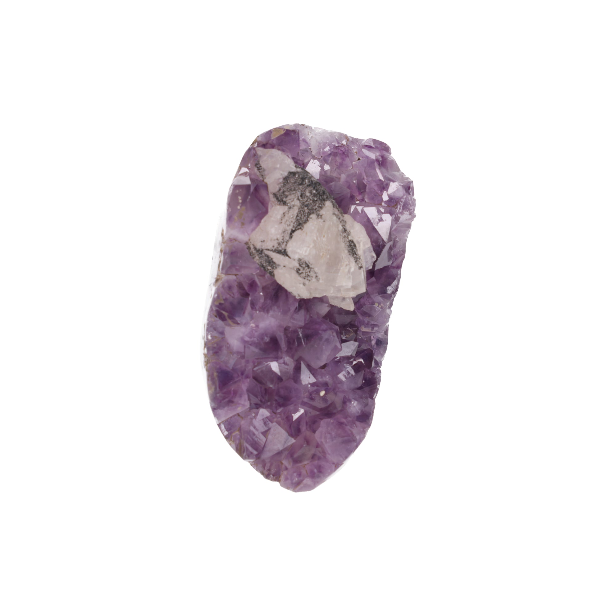 Violet Crown ✦ Amethystdruse mit Calcit & Turmalin | 1437 g (#944)