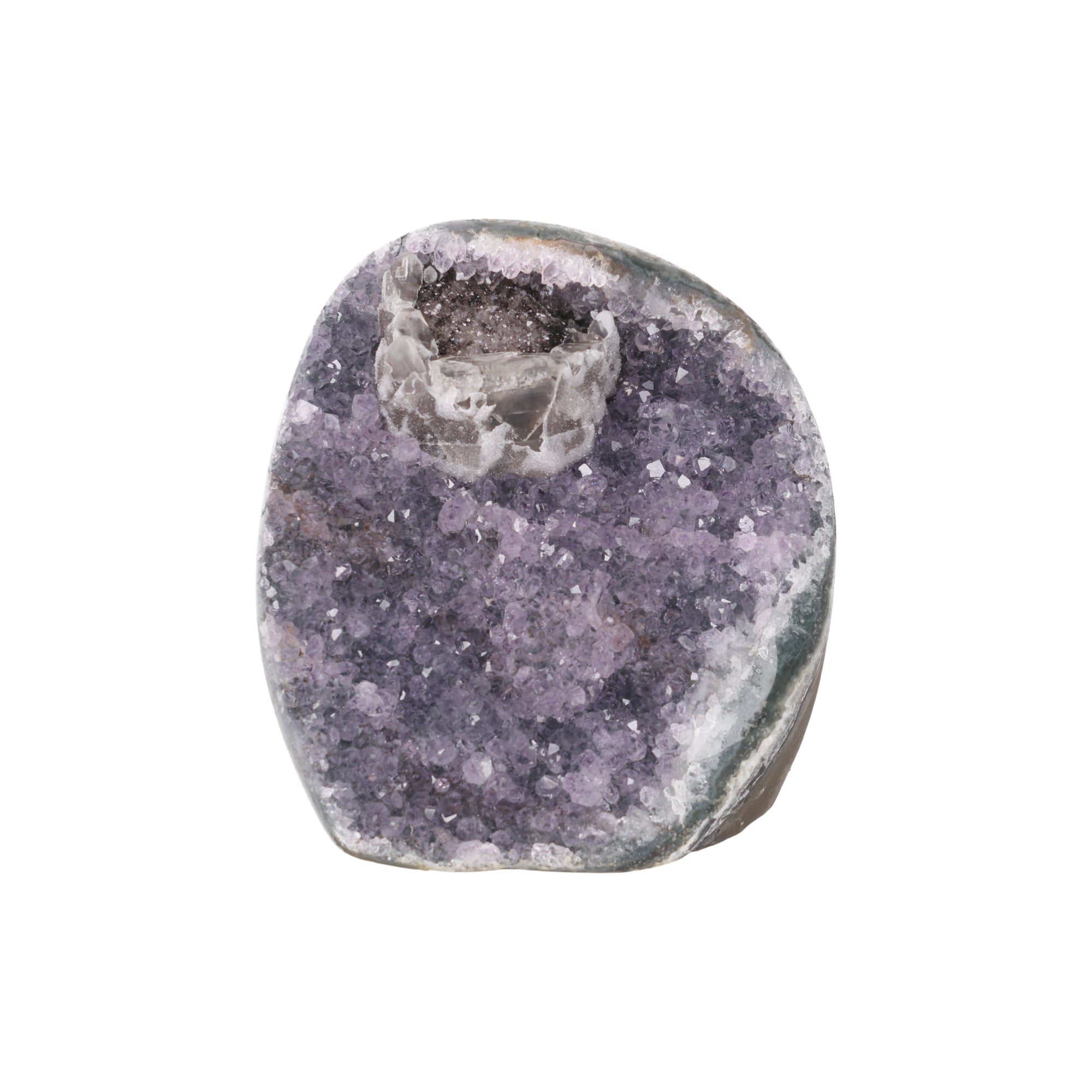 Lavender Crystal Gate ✦ Amethystdruse mit Calcit & Turmalin | 1276 g (#941)
