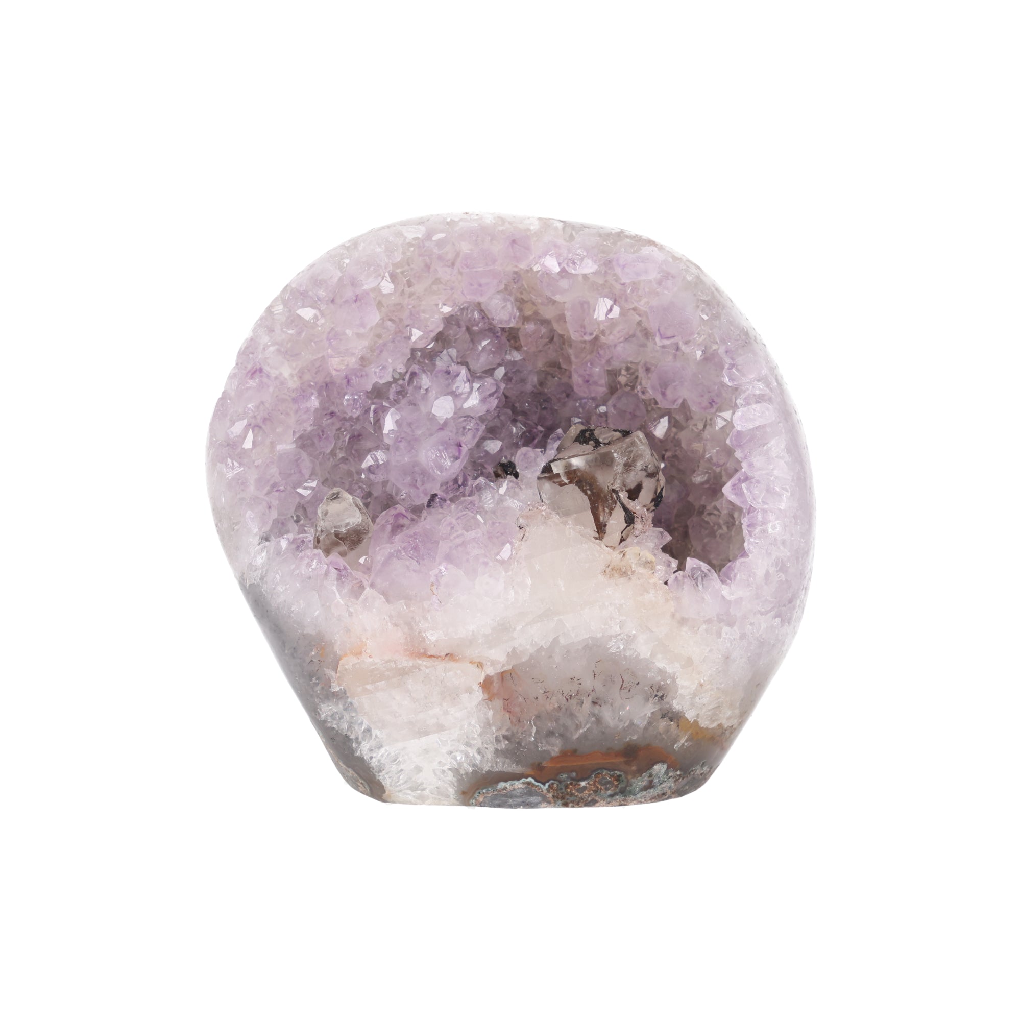 Crystal Nest ✦ Amethystdruse mit Calcit & Turmalin | 1.334 g (#929)