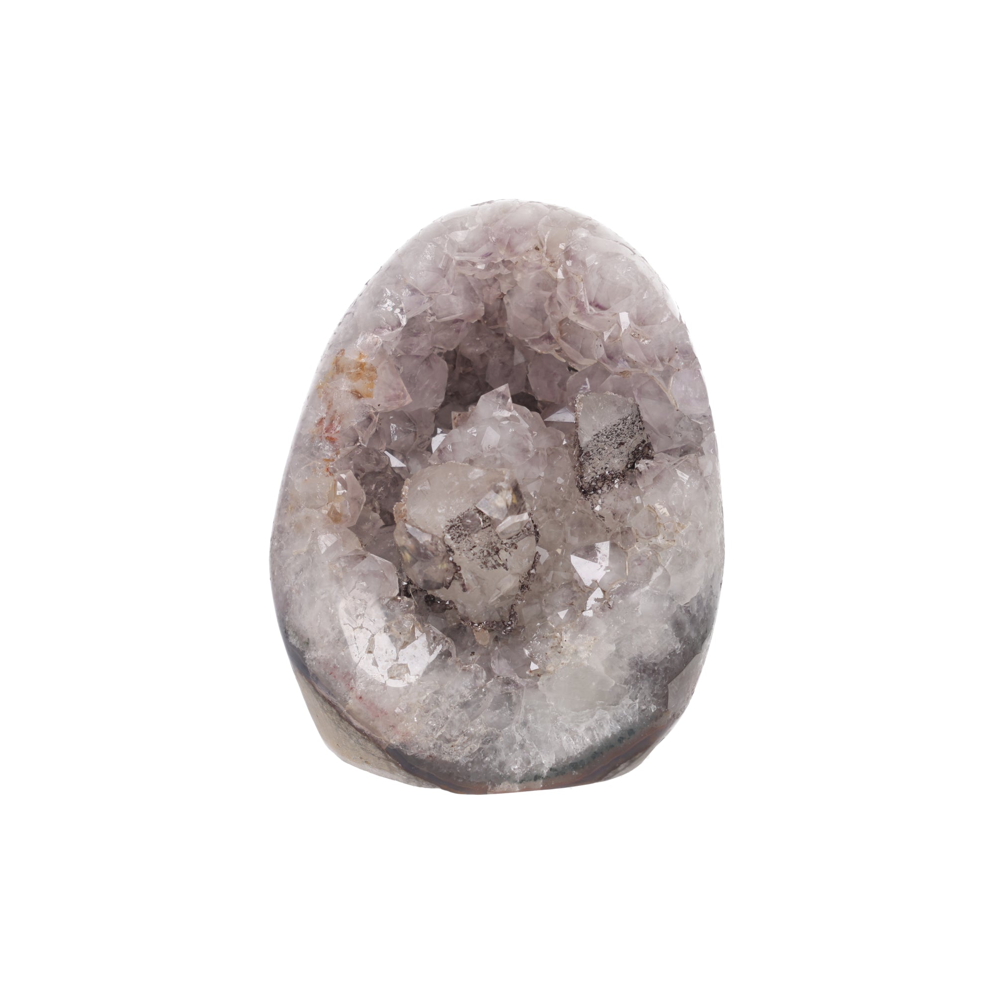 White Phantom ✦ Amethystdruse mit Calcit & Turmalin | 1374 g (#943)