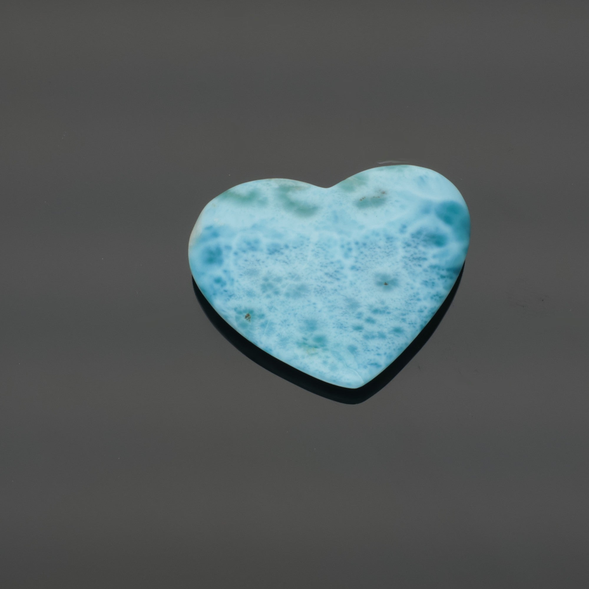 CARIBBEAN HEART | Larimar Herz aus der Dominikanischen Republik | Unikat (#1099)