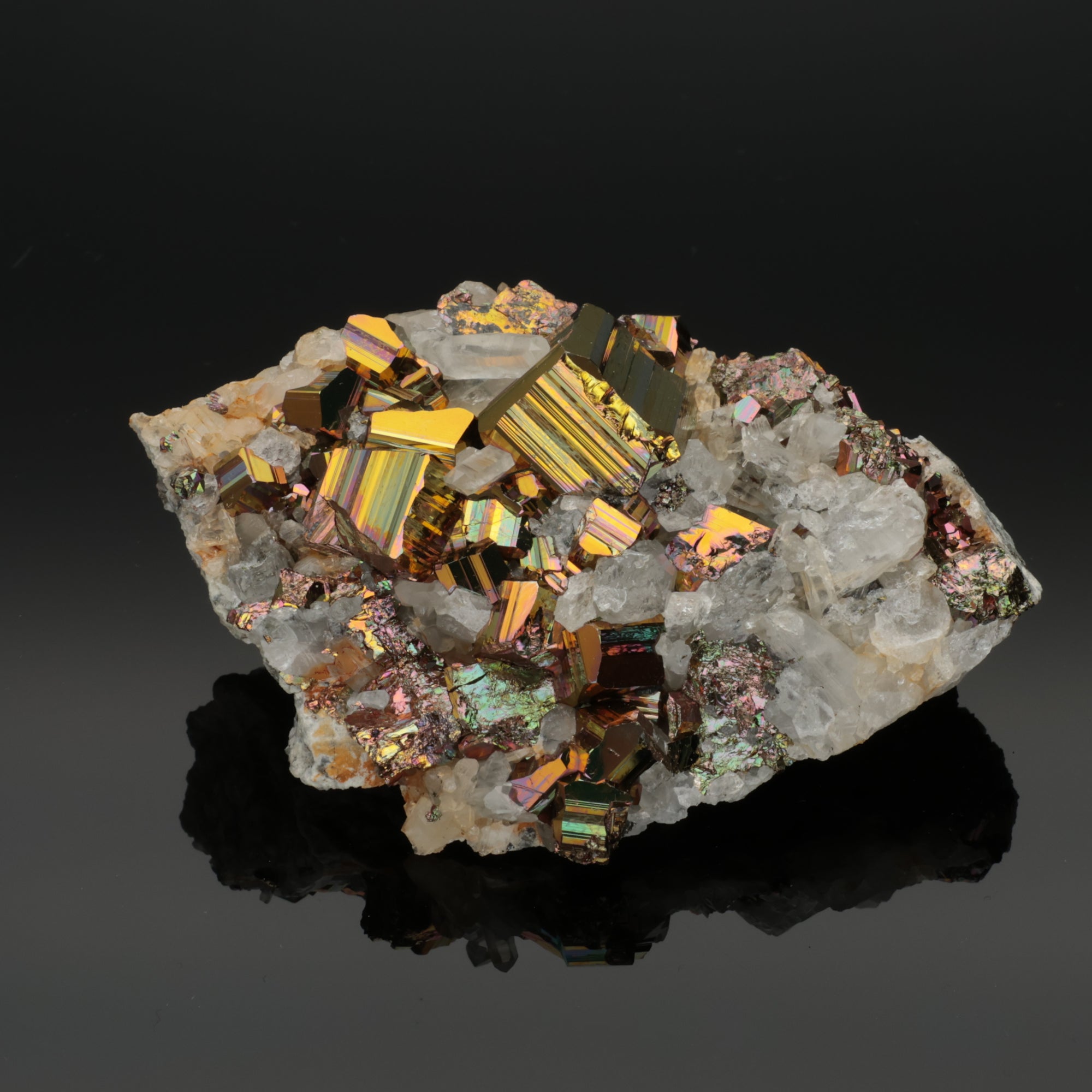 Rainbow Pyrit aus Borneo, Indonesien – 130,91 g – Mineralien-Unikat (#1070)