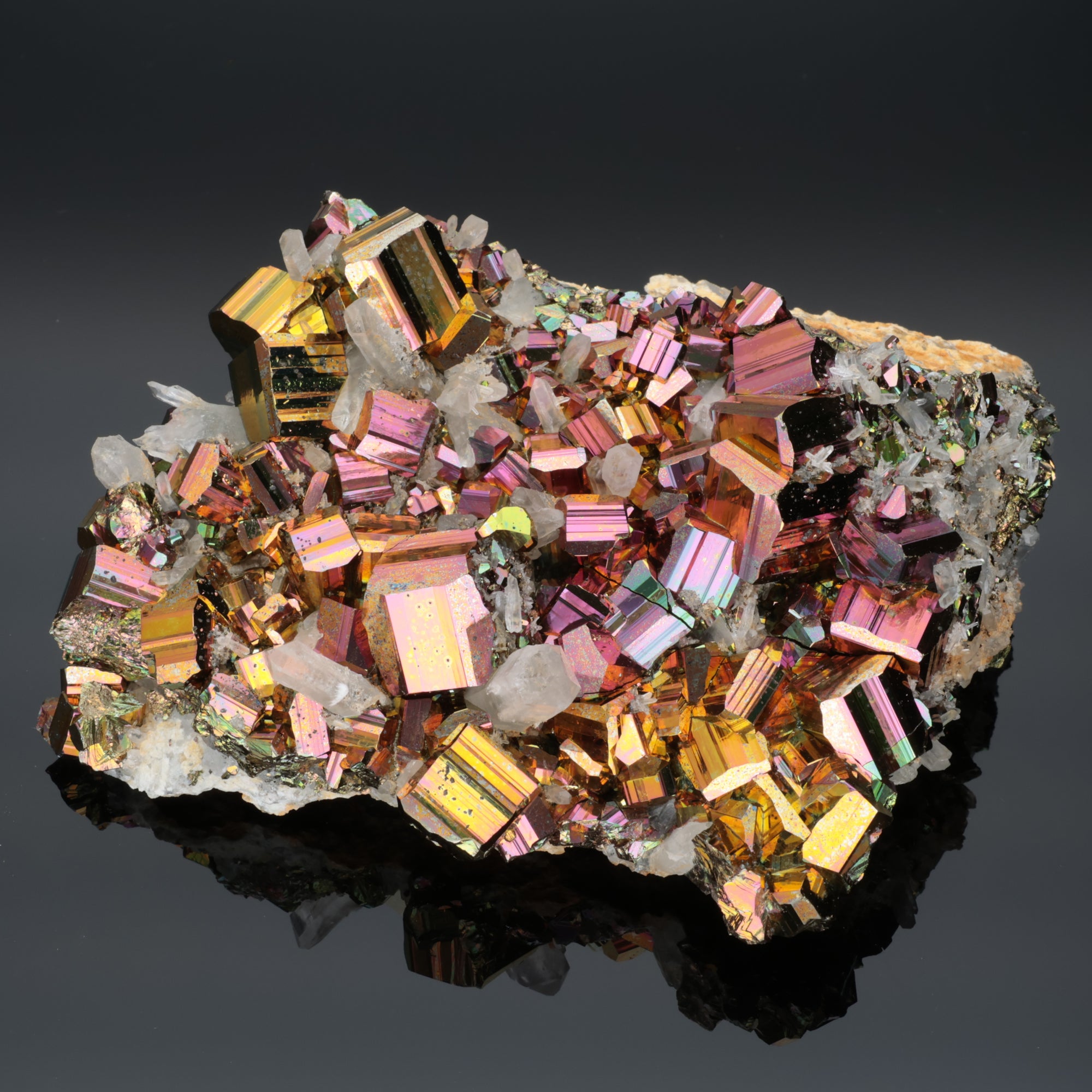 Shadow Crystal – Rainbow Pyrit aus Borneo, Indonesien – 492 g – (#1359)