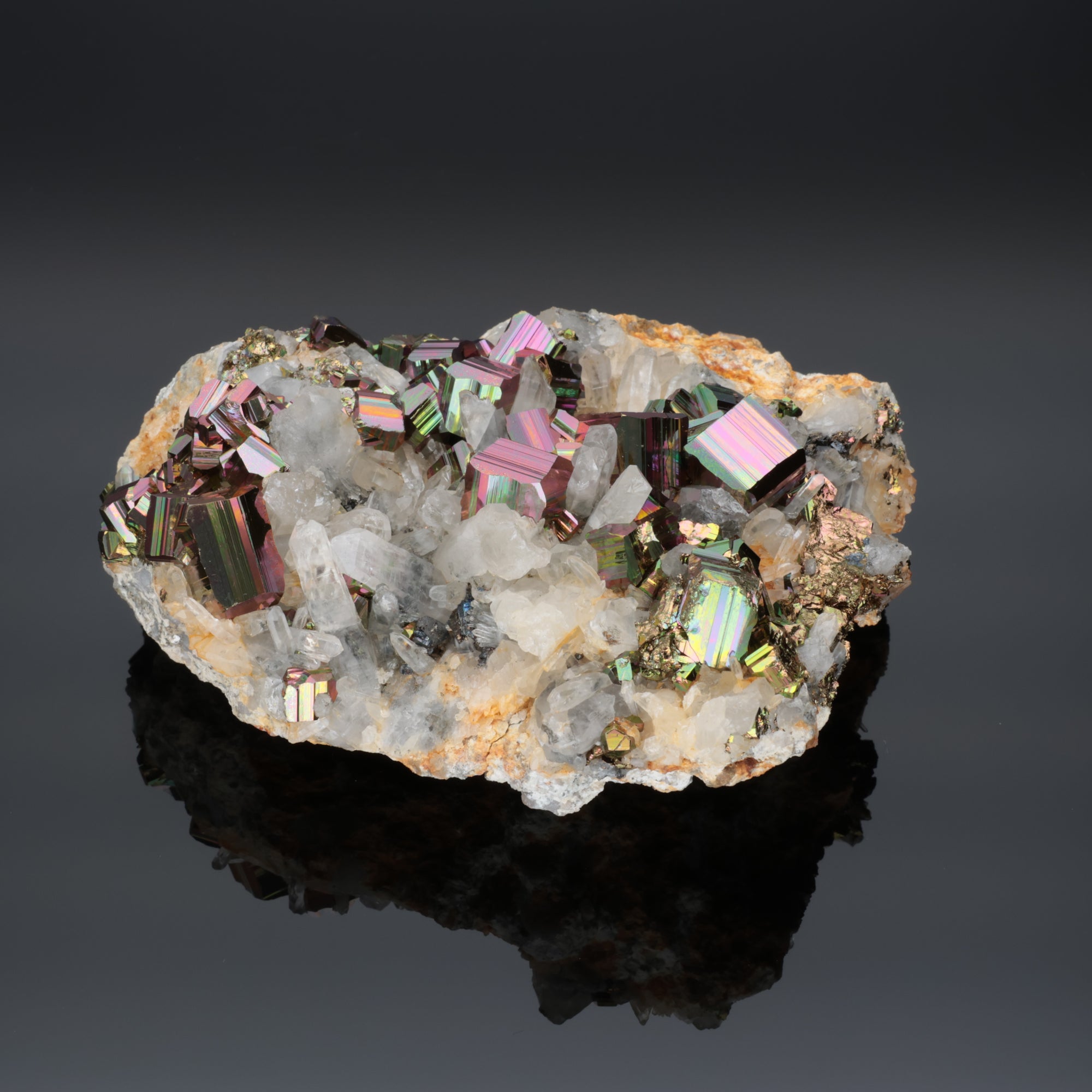 Cosmic Forge – Rainbow Pyrit aus Borneo, Indonesien – 512 g (#1363)