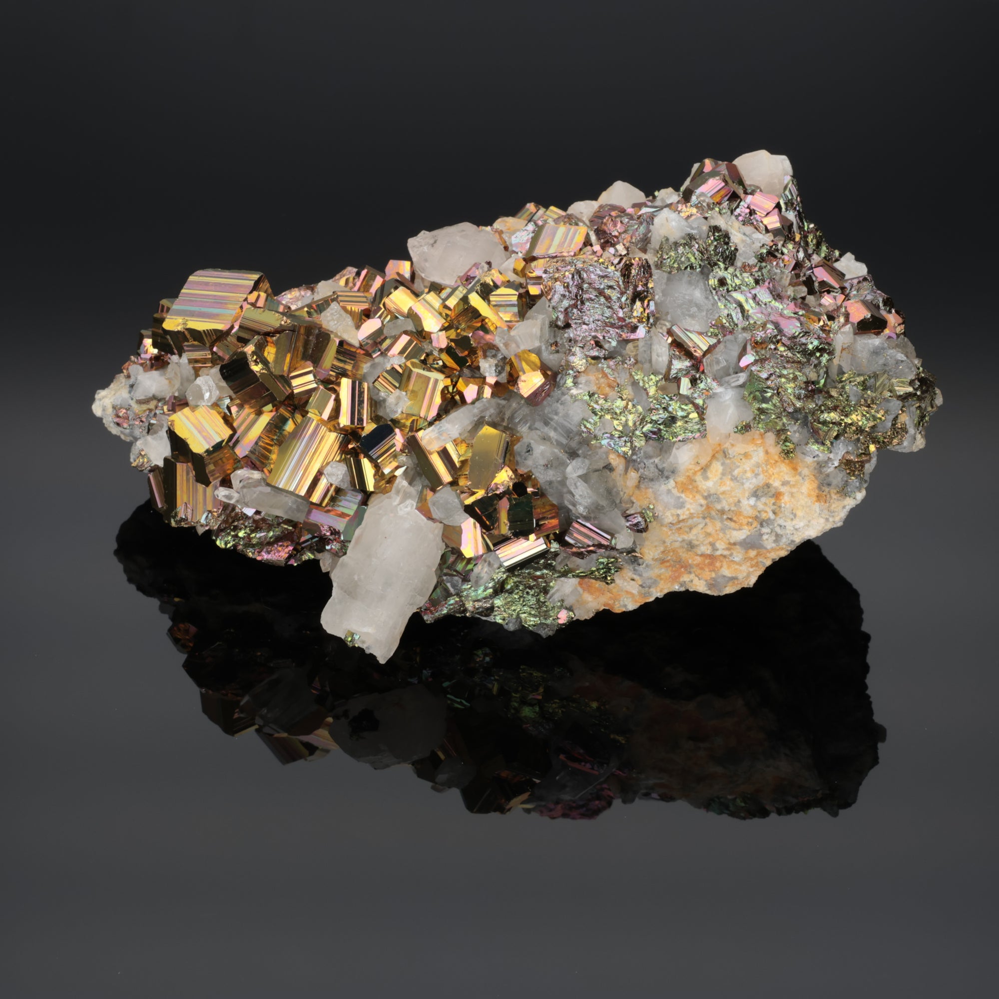 Titan Fortress – Rainbow Pyrite from Borneo, Indonesia – 745 g (#1365)