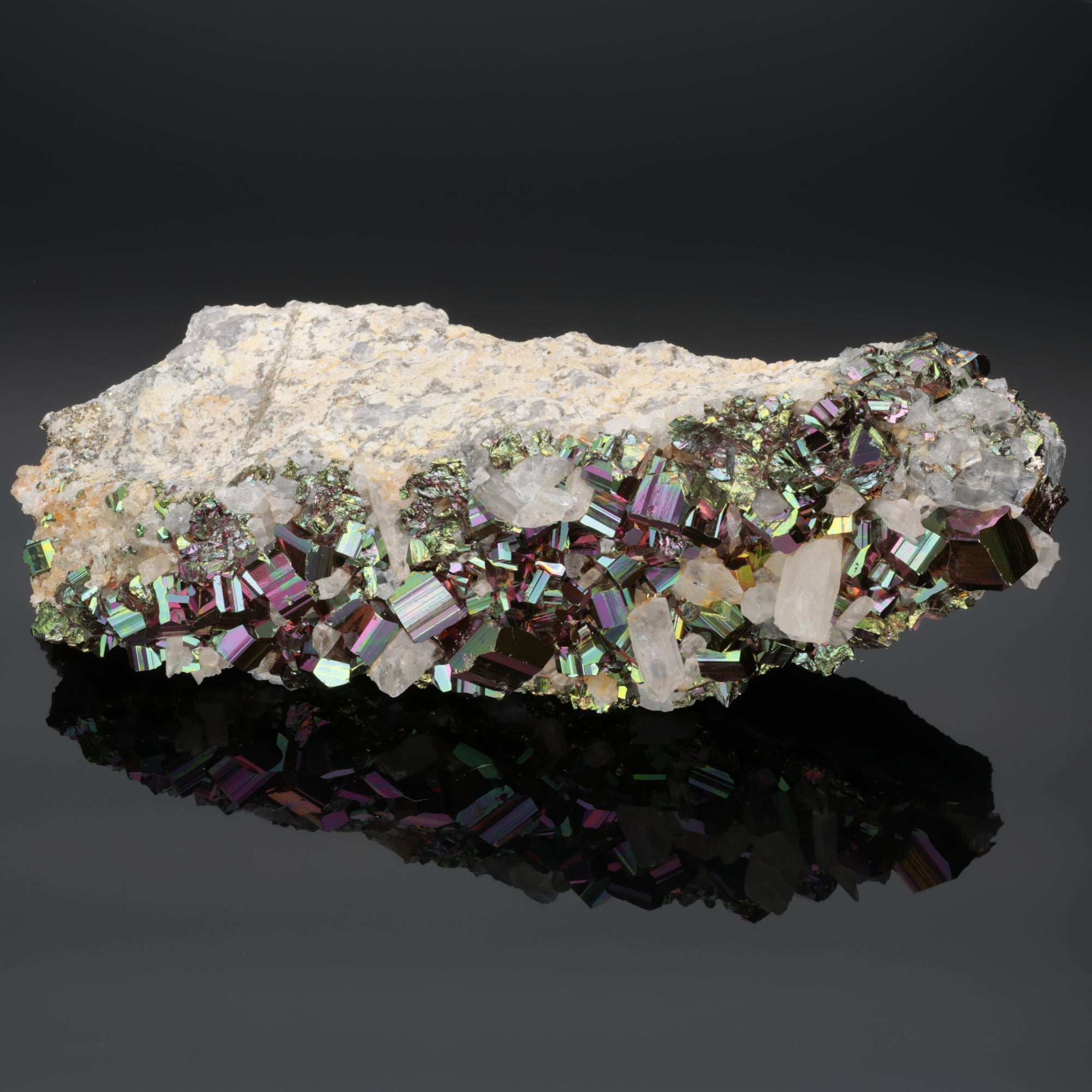 Crystal Dominion – Rainbow Pyrit aus Borneo, Indonesien – 475 g (#1364)