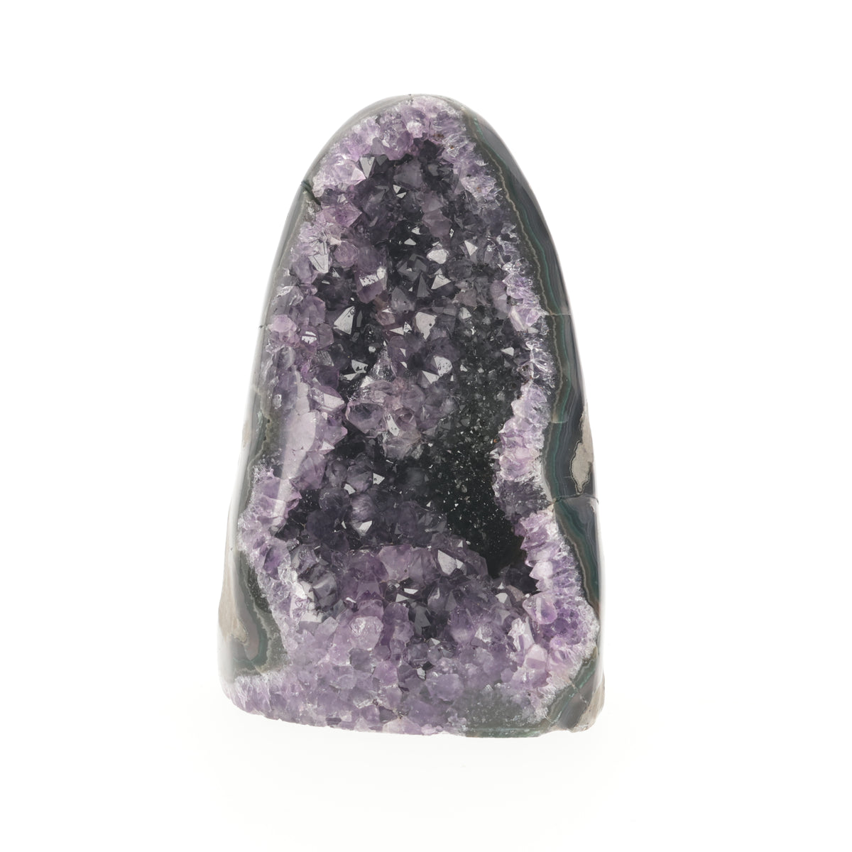 Amethyst Cut Base mit Turmalin - AA Quality - 971 g (#1532)