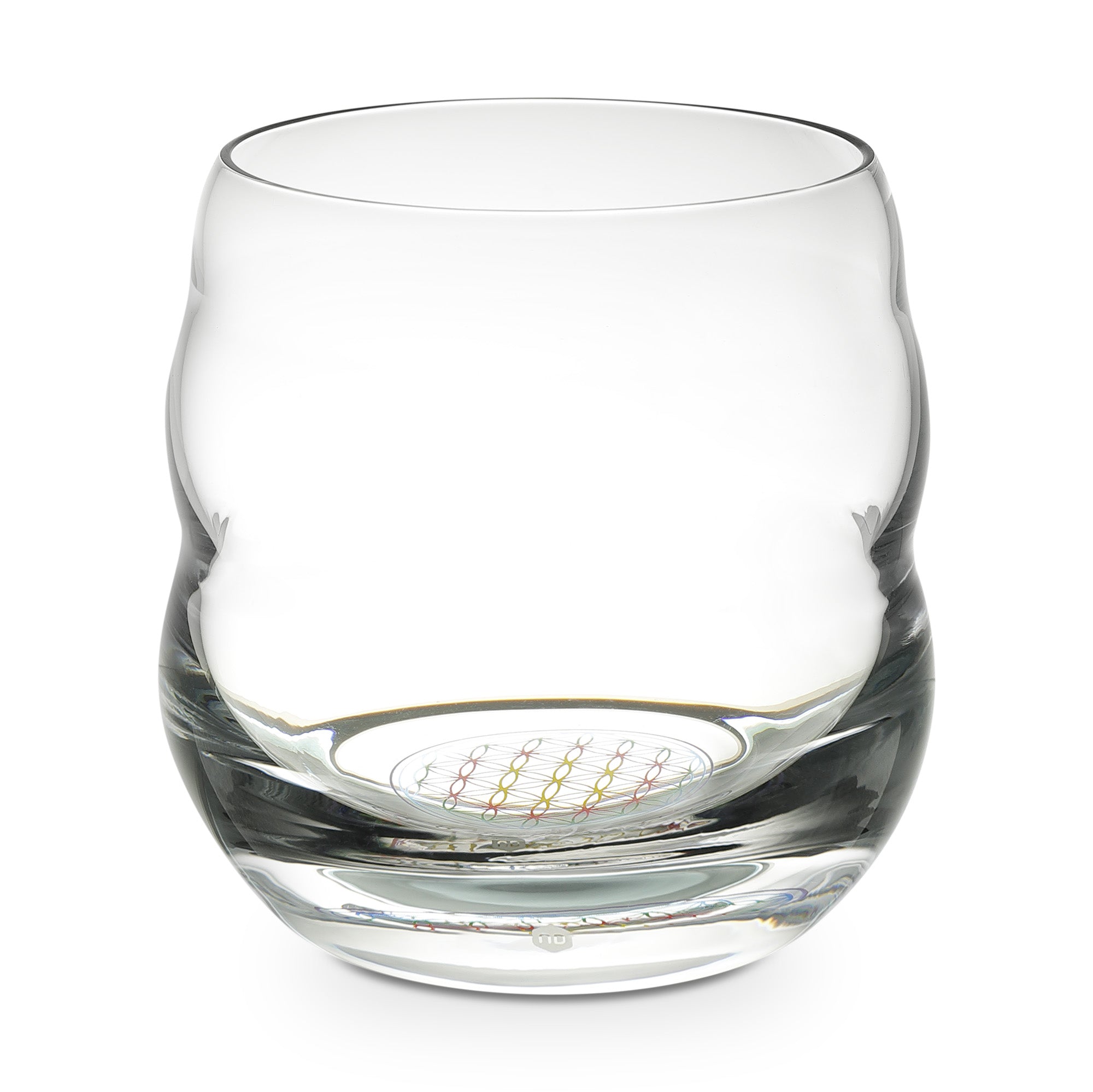 Trinkglas Mythos Happy - Blume des Lebens 0,25l - bleifreies Glas