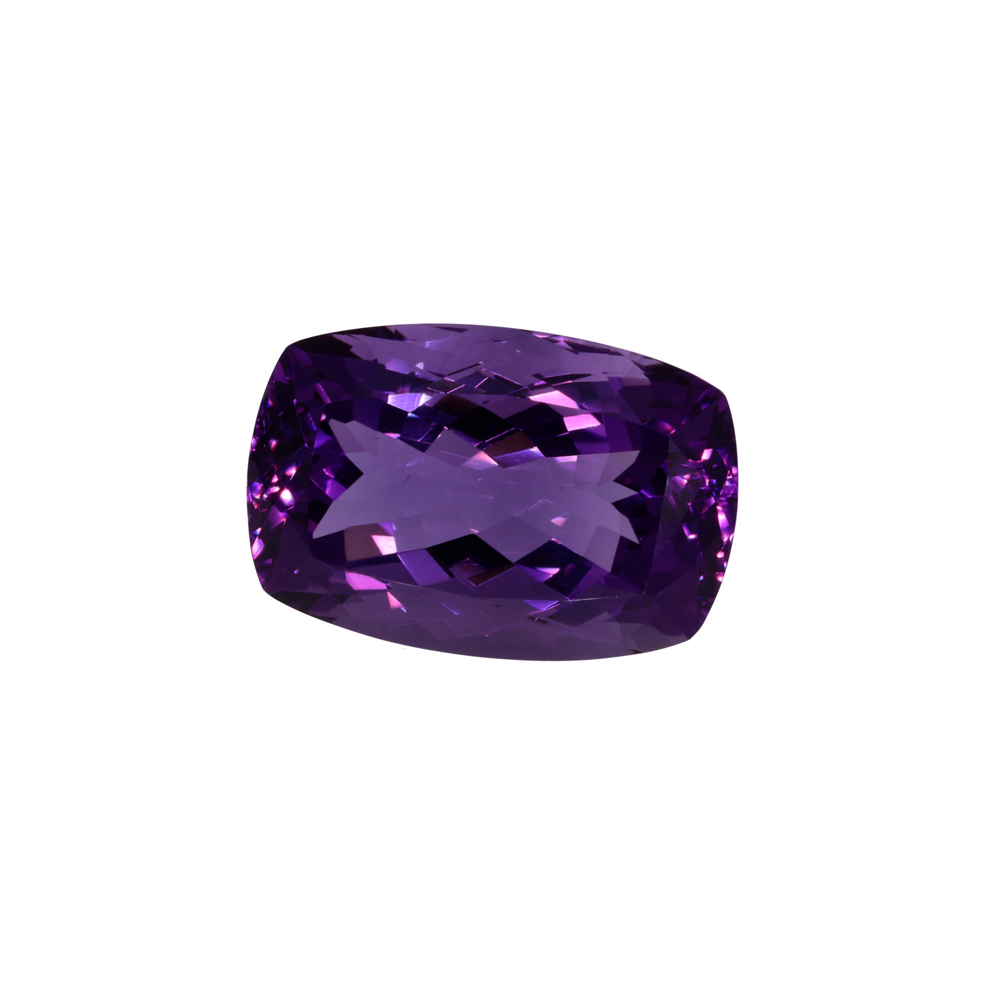 25,75 ct Amethyst im Antik-Kissenschliff - Premium Schliff aus Brasilien