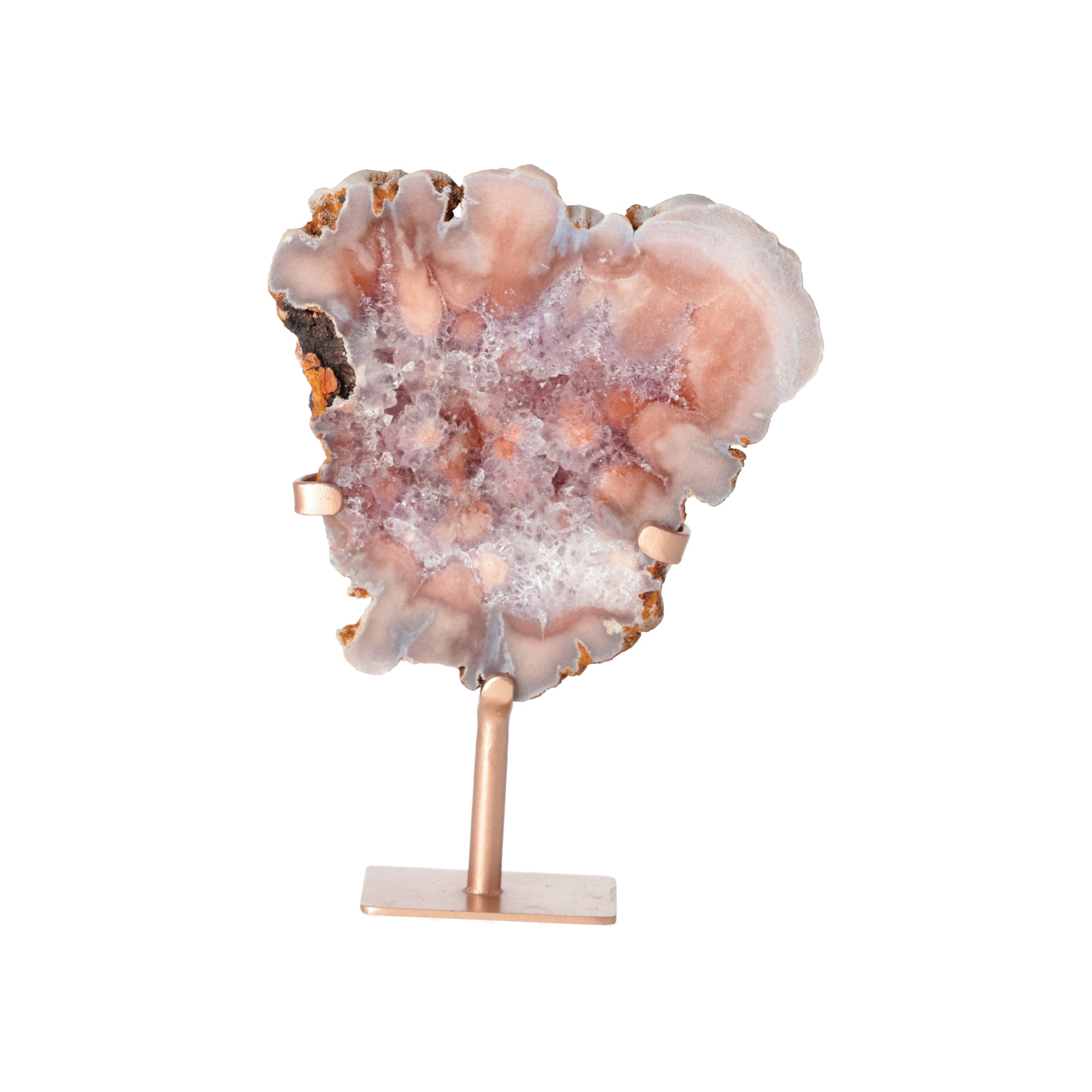 Celestine – Achat-Geode mit Chalcedon-Kristallbildung (#395)