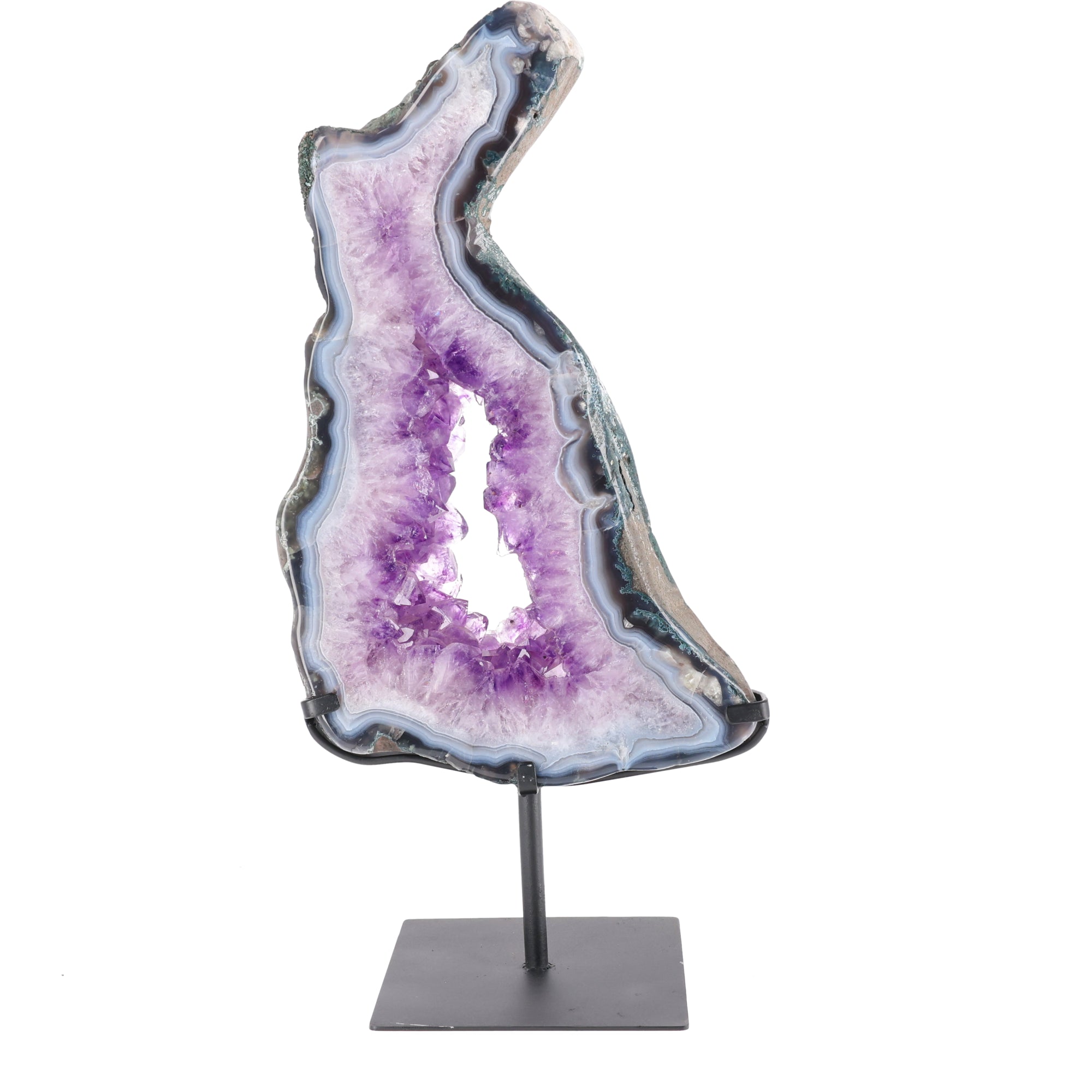 Hase „Moon Hopper“ | Amethyst Portalscheibe aus Brasilien 4468g (#703)