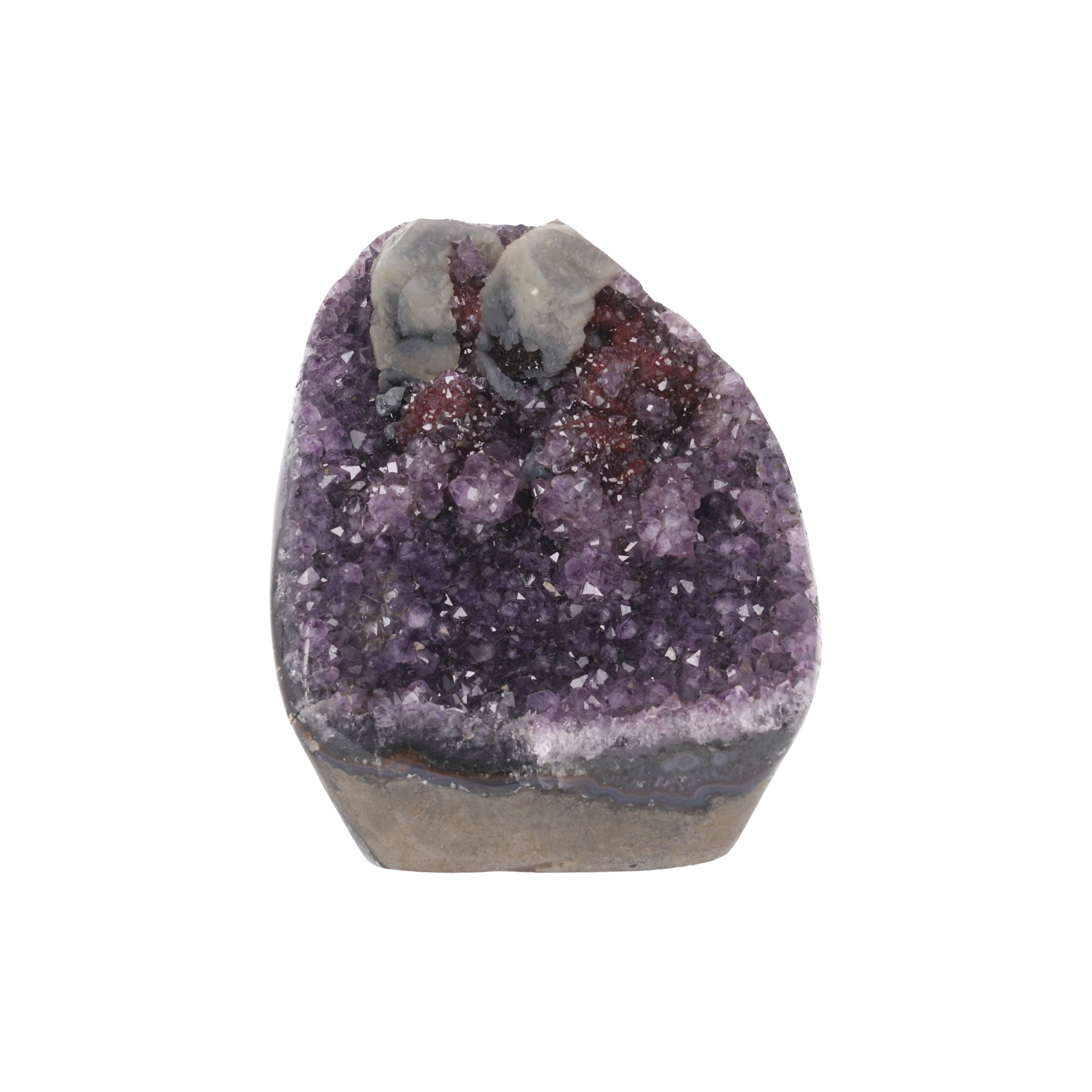 Ember Crown ✦ Amethyst mit Calcit aus Uruguay | 2.731 g (#799)