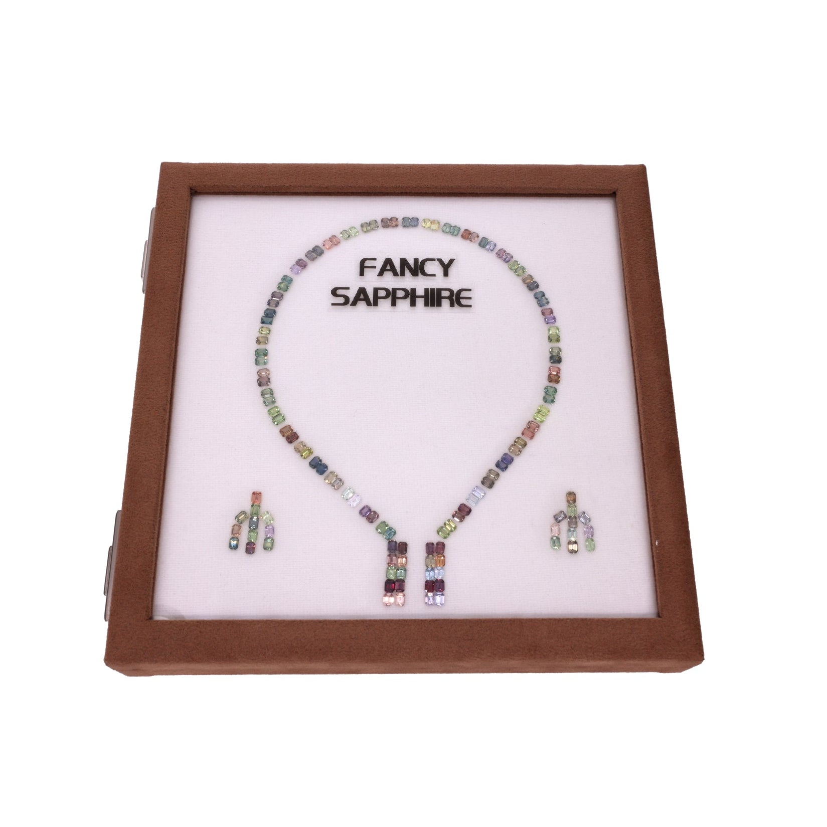 Multicolor Sapphire Set (32.98 ct) – 128 gemstones in perfect color graduation for exclusive jewelry design