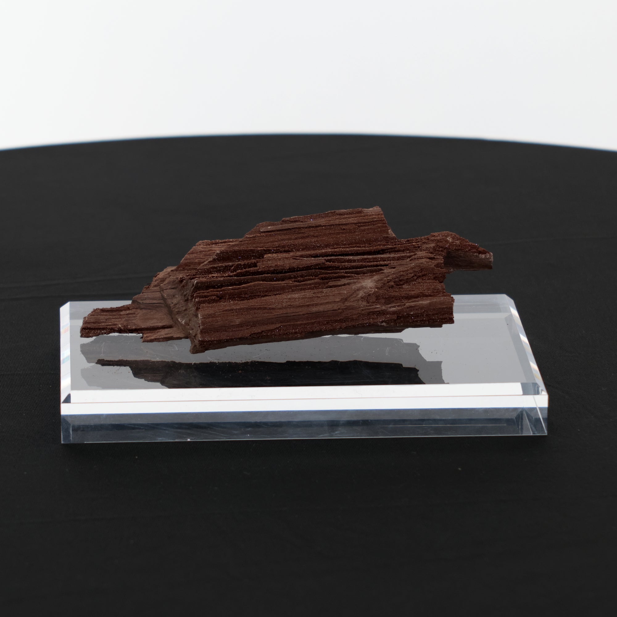 Feenholz mit natürlicher Kristallbildung | Versteinertes Holz aus Zwenkau | 256g