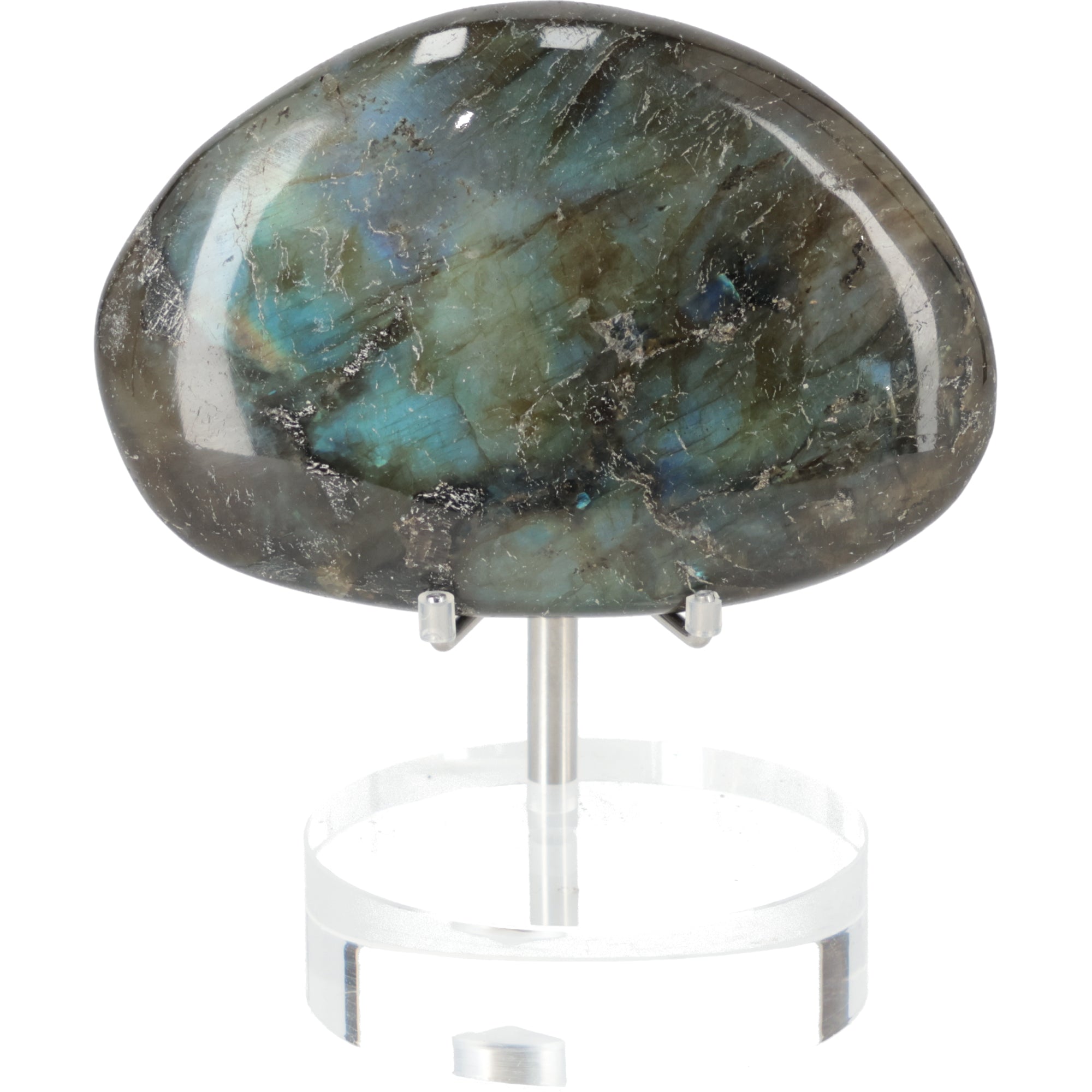 Labradorit Freeform „Ocean Whisper“ mit intensivem Blauschimmer 149g (#706)