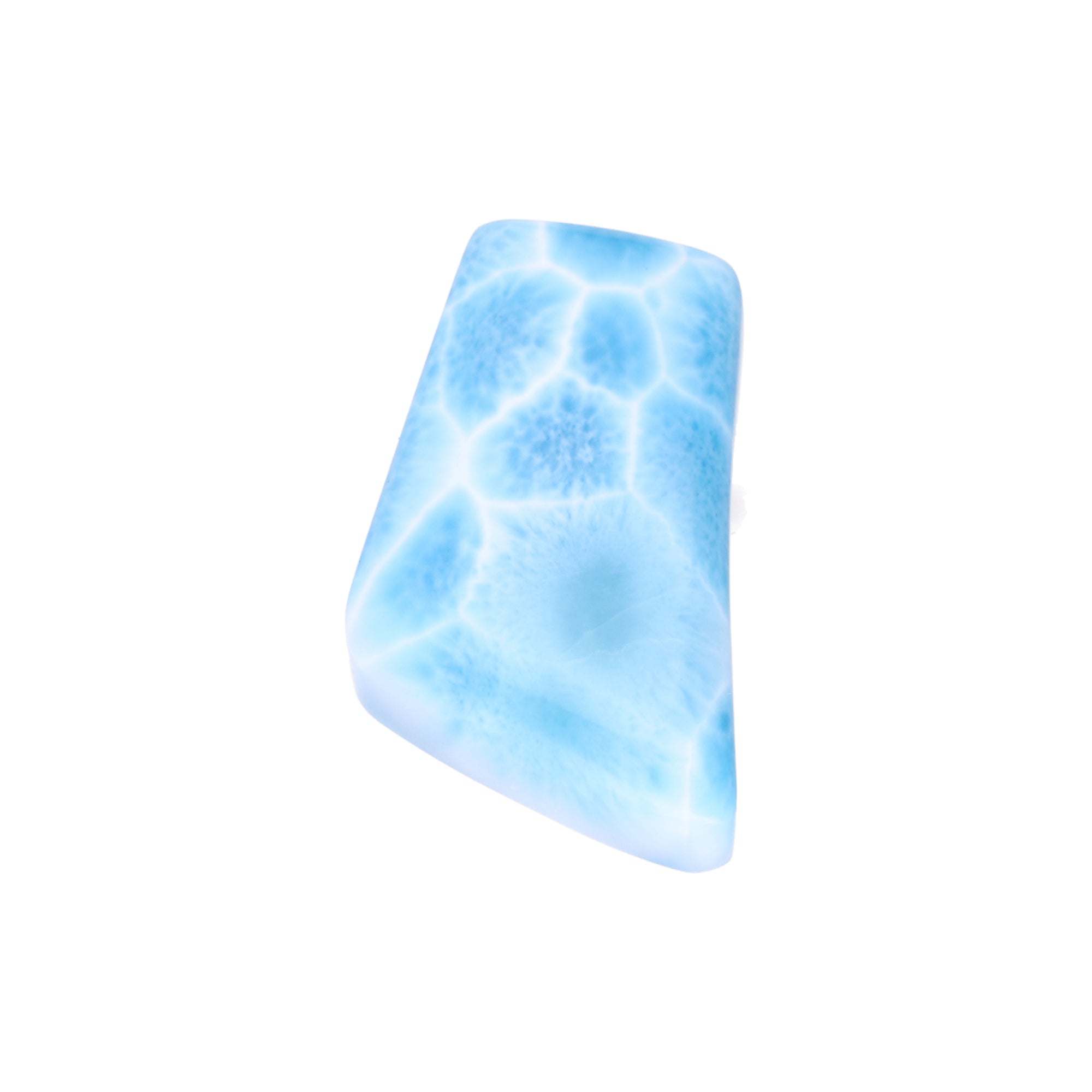 Larimar Schmuckstück AAA-Qualität – 16 g | Polierter Naturstein | Unikat aus der Dominikanischen Republik