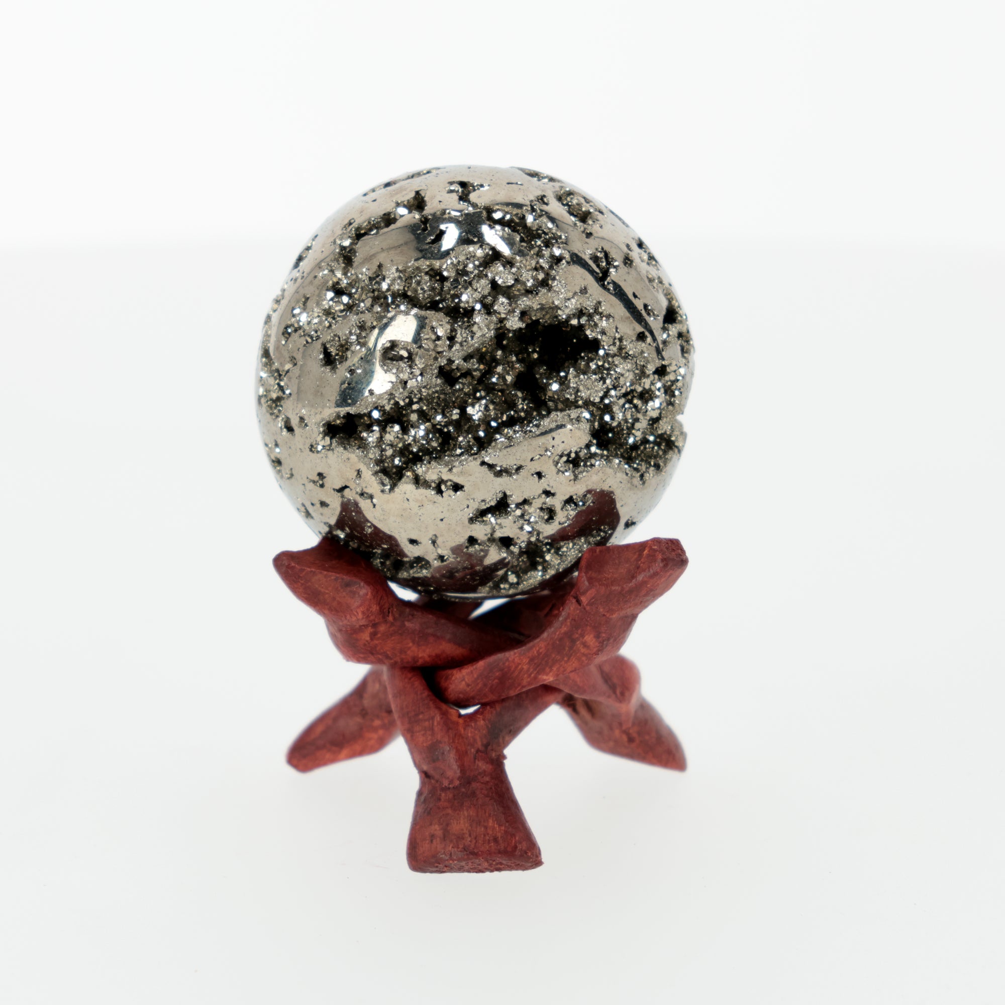 Pyrit Kugel – Das faszinierende Katzengold der Natur | 473 g | 63 mm | Naturstein | (#605)