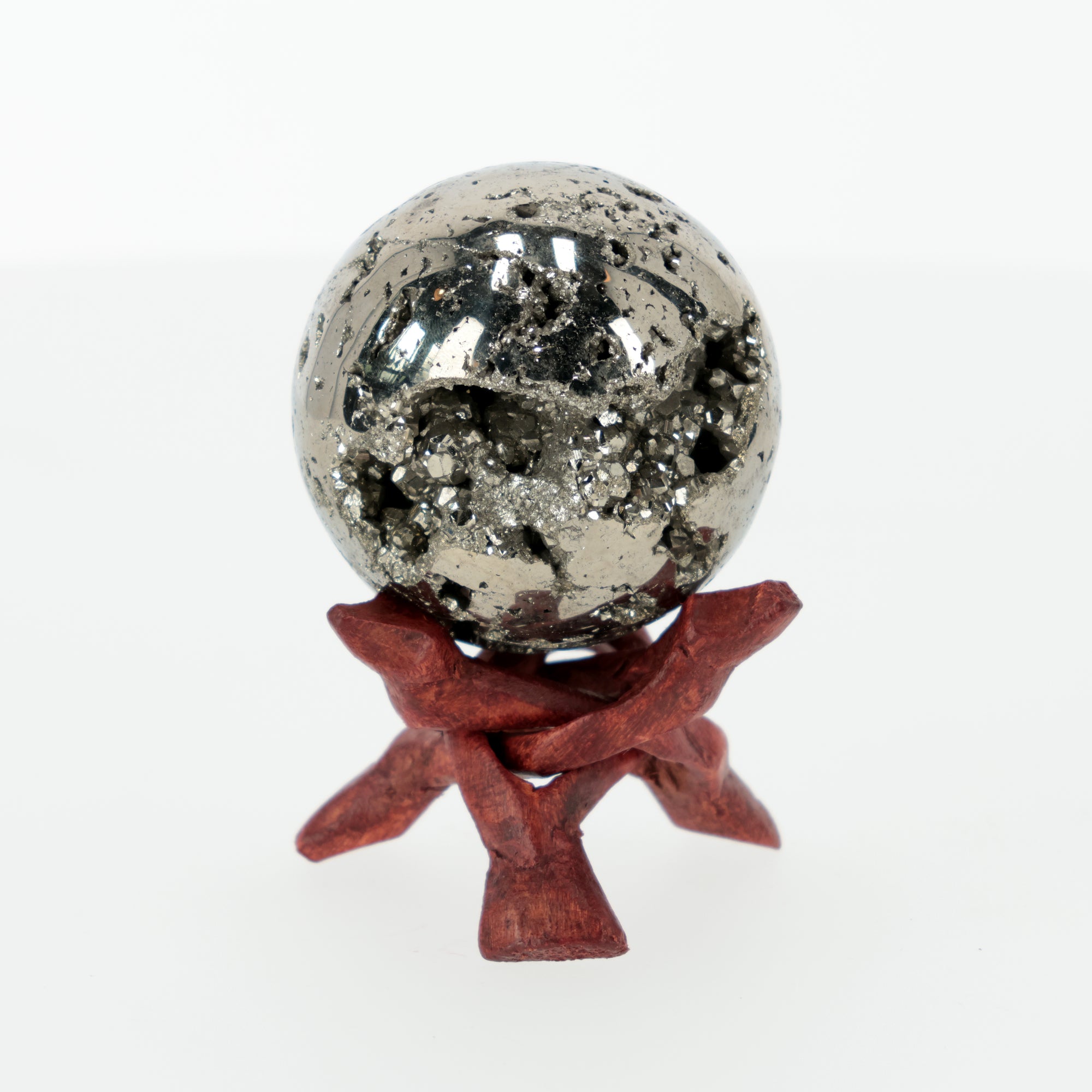 Pyrit Kugel – Das faszinierende Katzengold der Natur | 612 g | 65 mm | Naturstein | (#604)