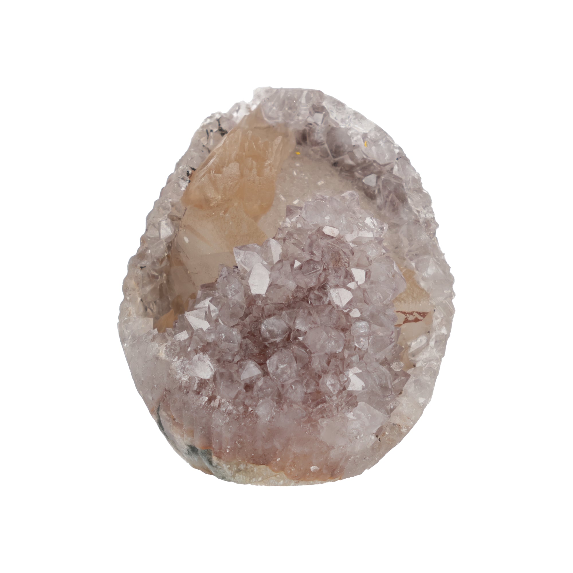 Blush Sanctuary - 0,680 kg French Rosé Amethyst mit Calcit - Uruguay Unikat (#542)