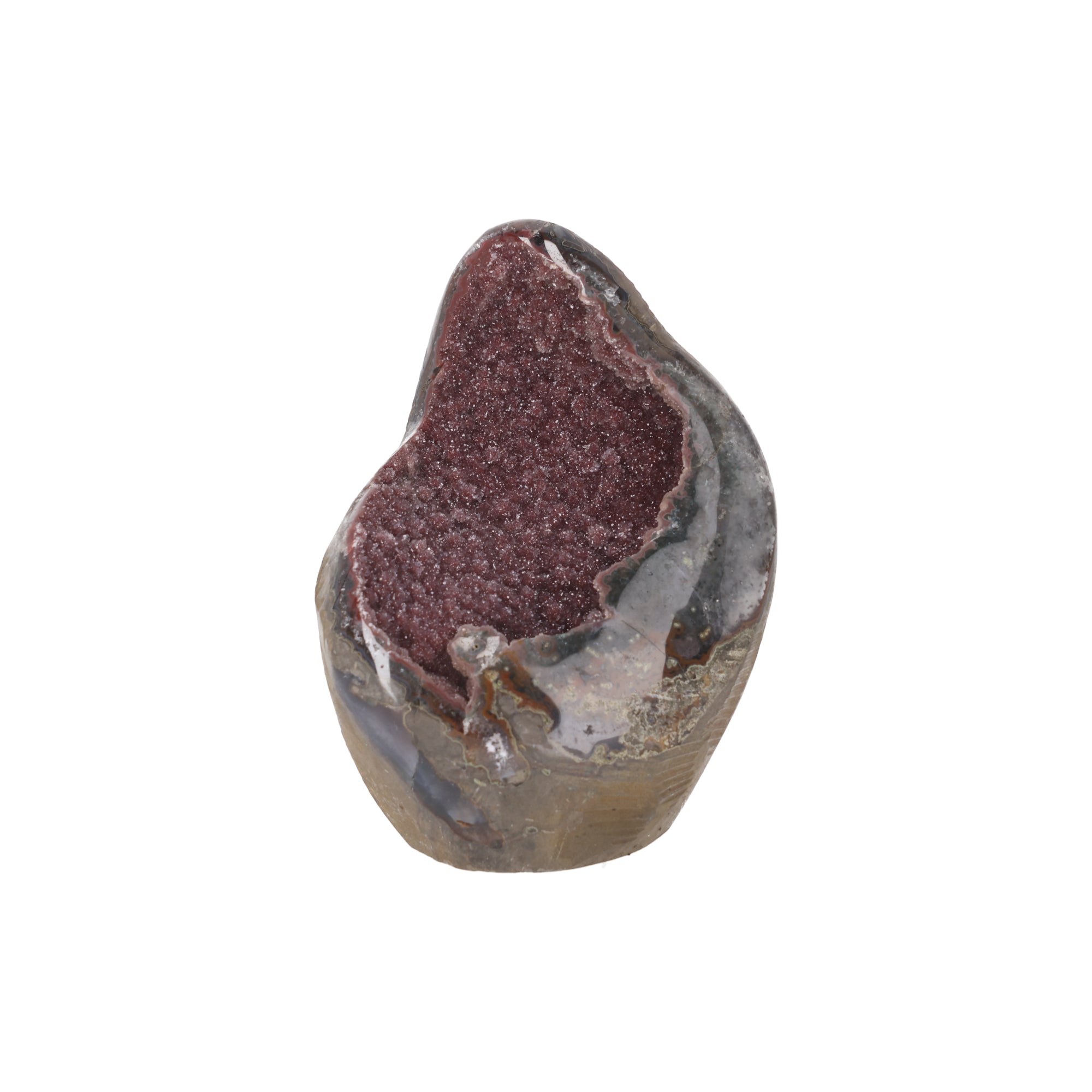 Crimson Veil ✦ Amethyst-Druse aus Uruguay | 1.568 g (#837)