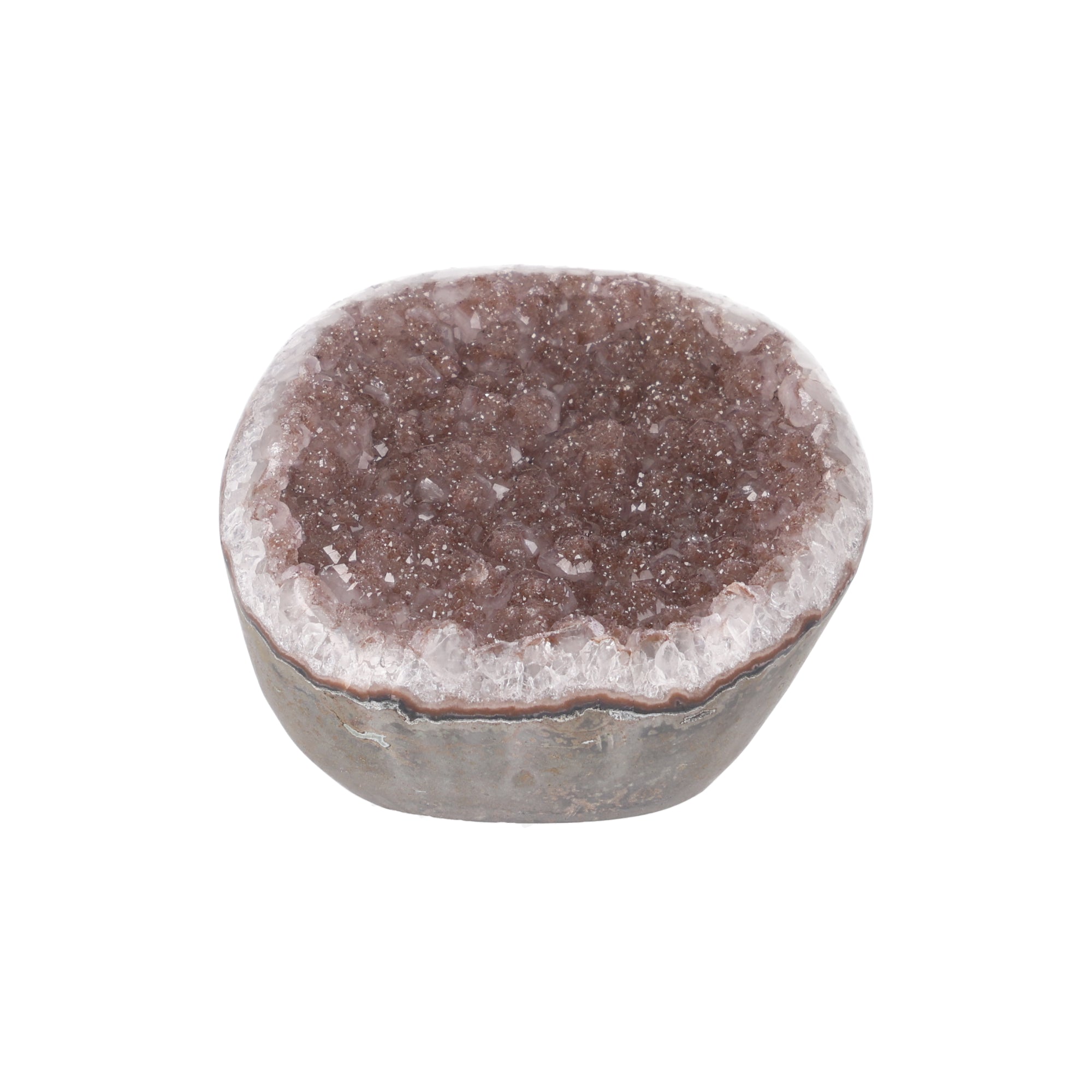 Rosé Ember ✦ Amethyst Drusy aus Uruguay | 866 g (#819)