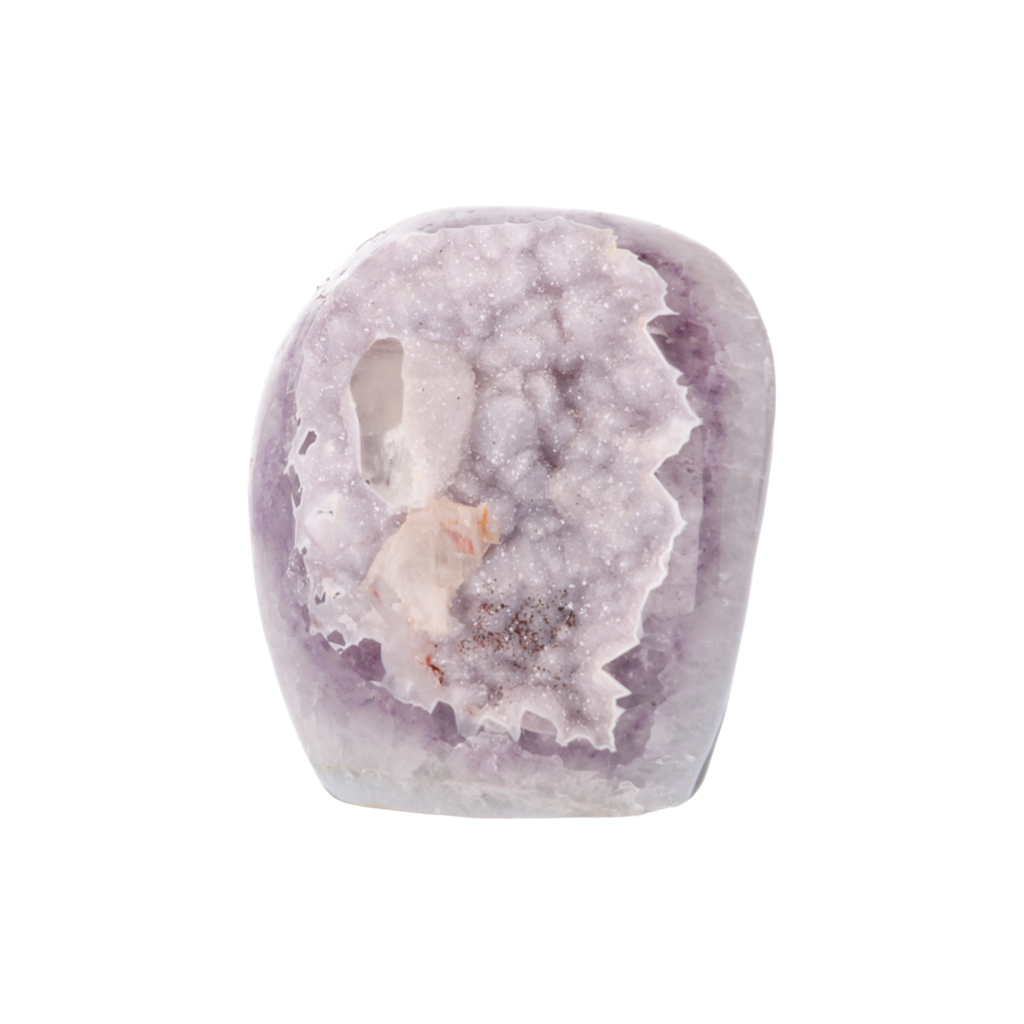 Pearl Mist ✦ Amethyst Drusy mit Calcit aus Uruguay | 2.646 g (#828)