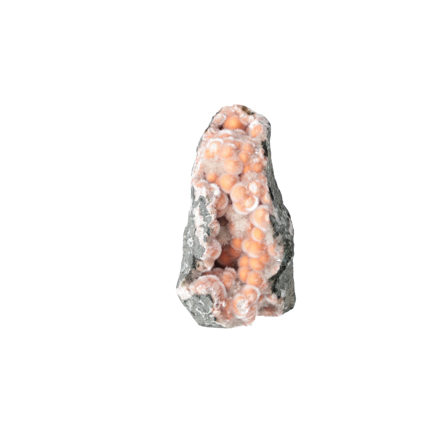 Thomsonit mit Mesolith auf Basalt – Madhya Pradesh, Indien
