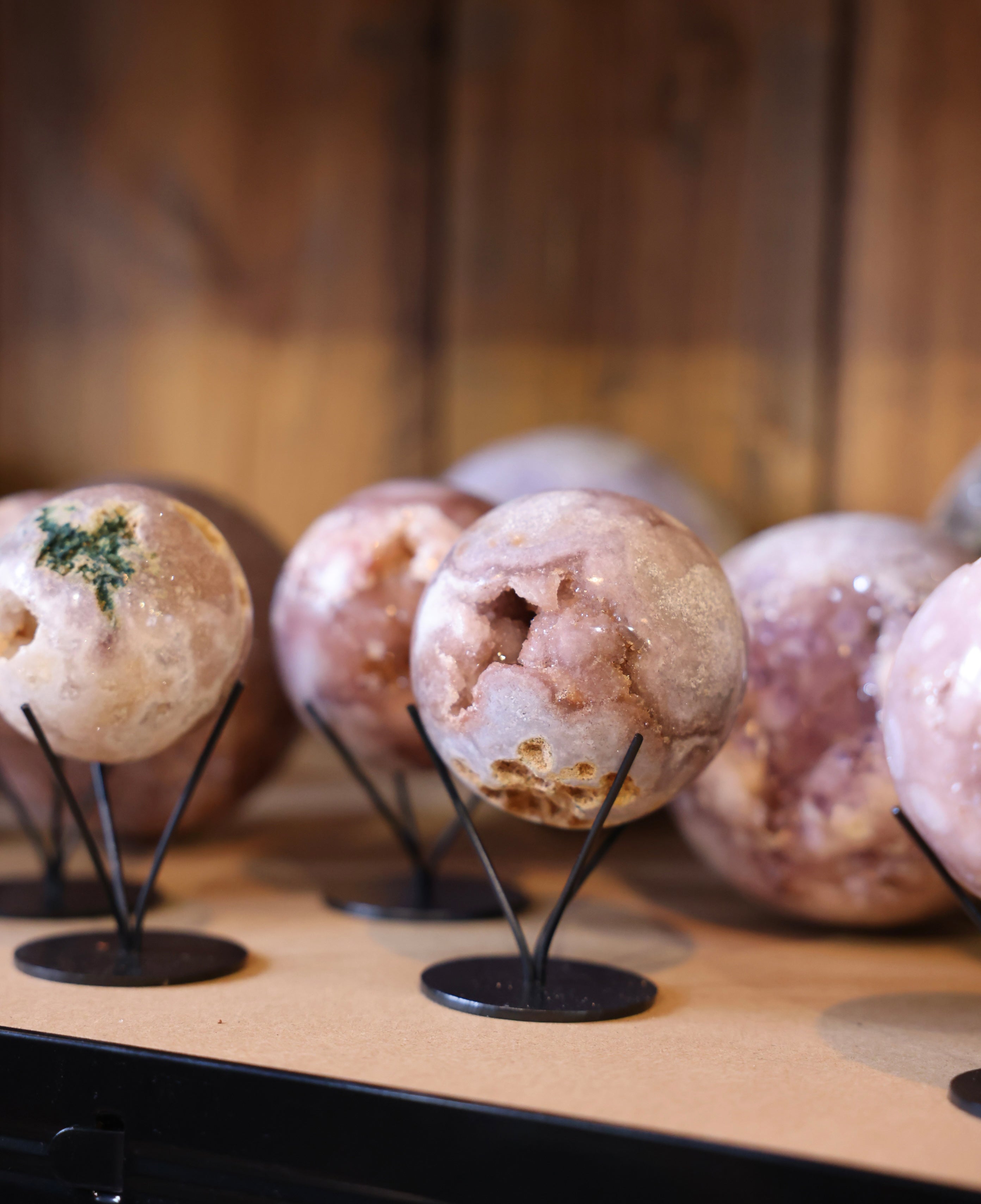 Pink Amethyst Kugeln