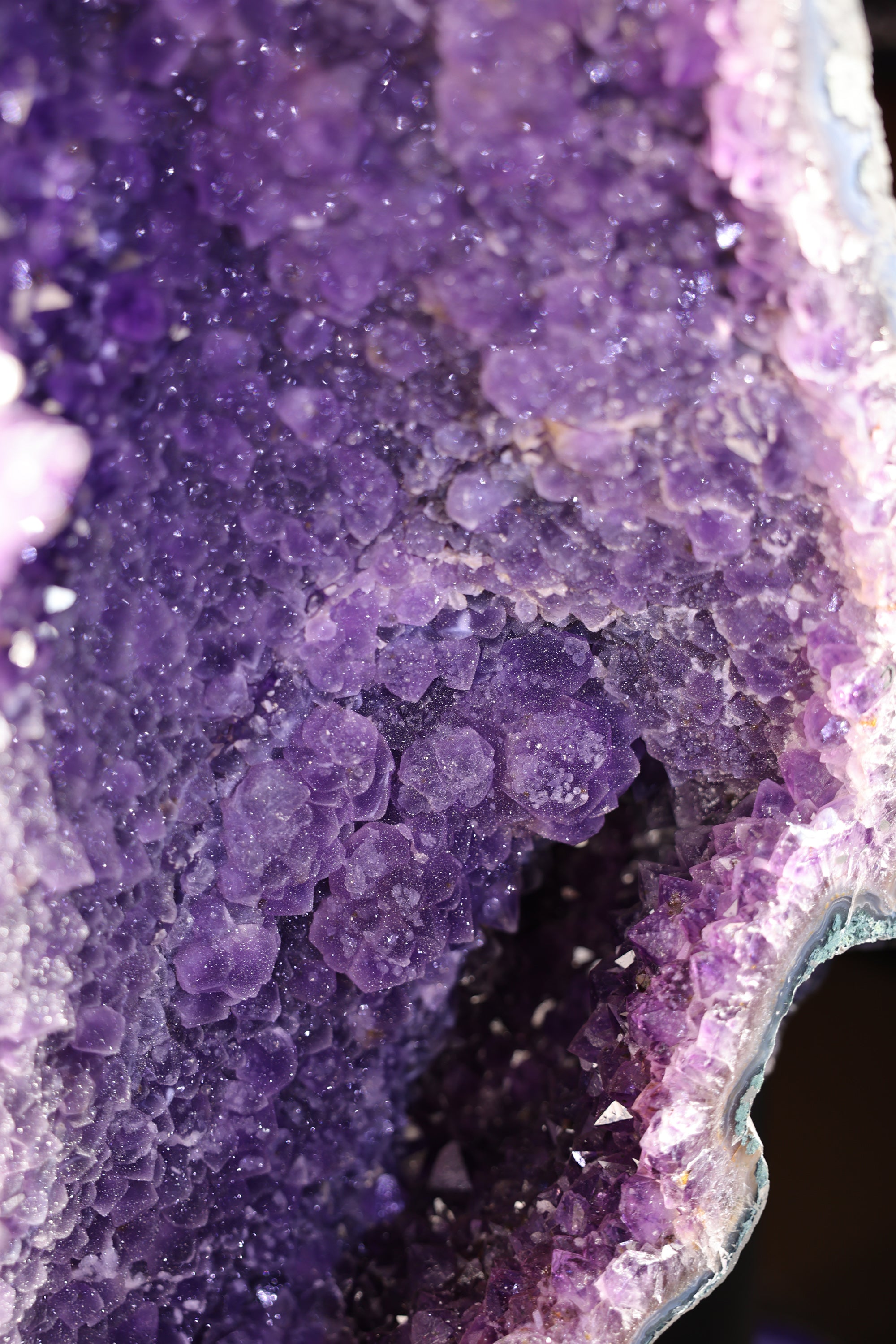 Großes Amethyst Druse Schmetterlings Butterfly Paar 118 Kg Brasilien - Velvet Wings