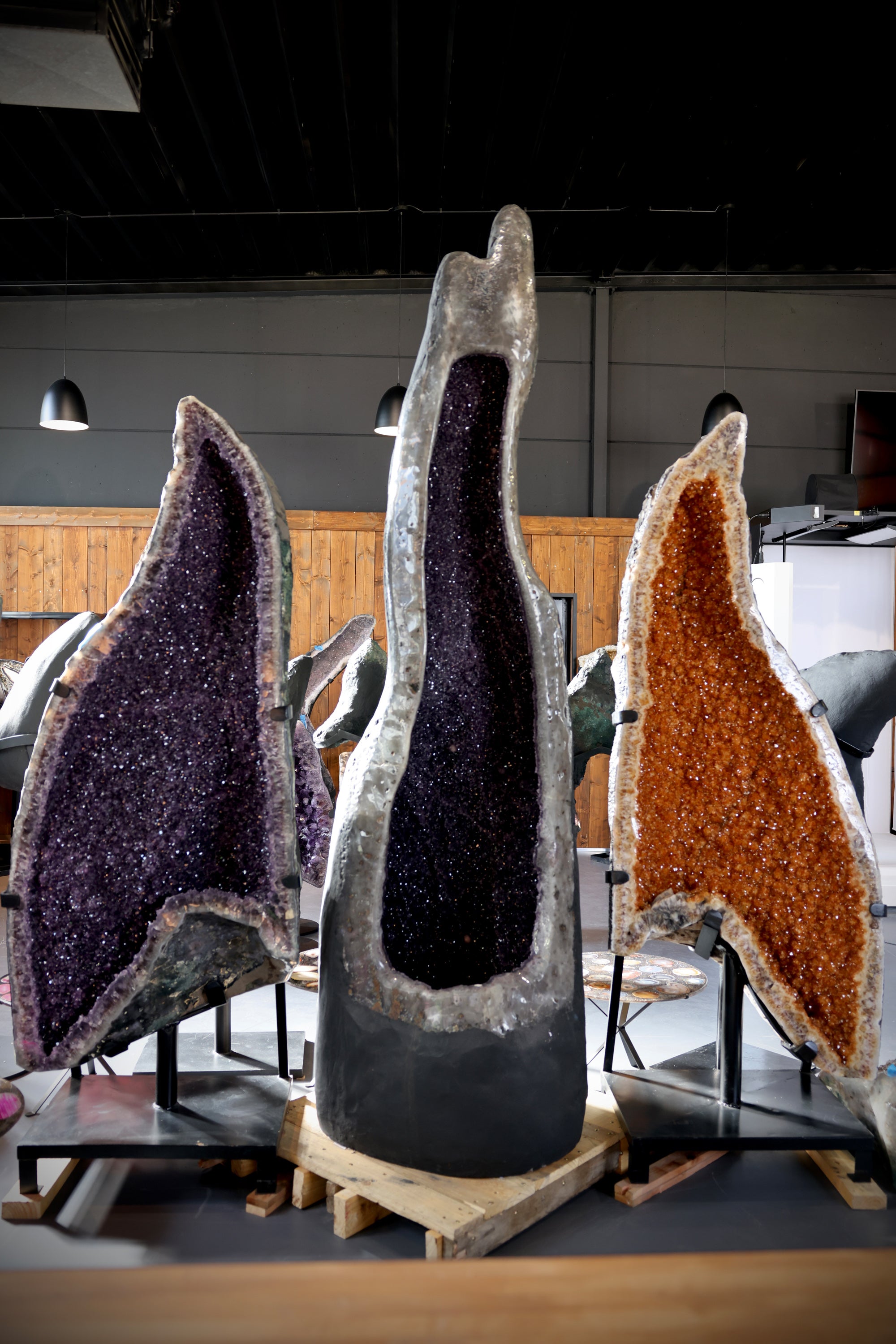 Sehr große Amethyst-Druse Schmetterling Butterfly Flügel 323 Kg Brasilien - Imperial Void