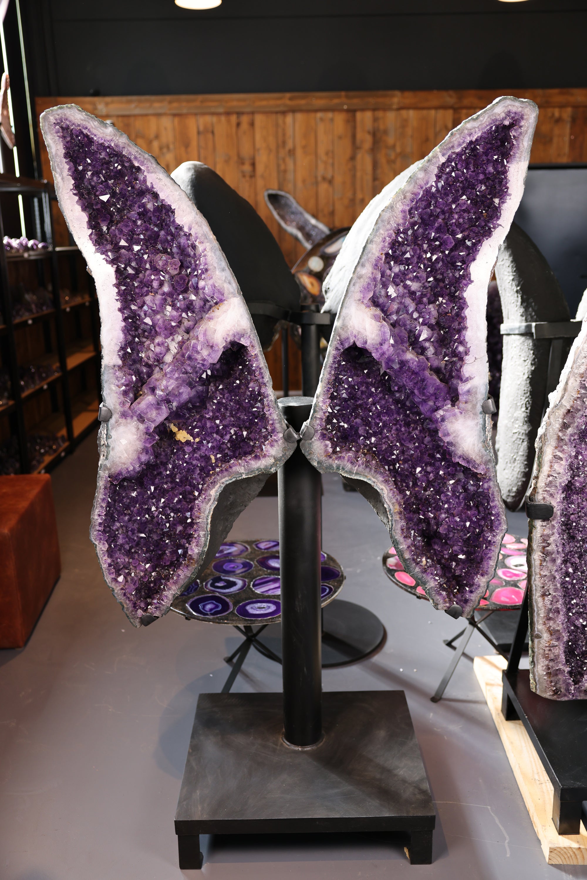 Großes Amethyst Paar große Druse 139 Kg Brasilien - Dual Essence