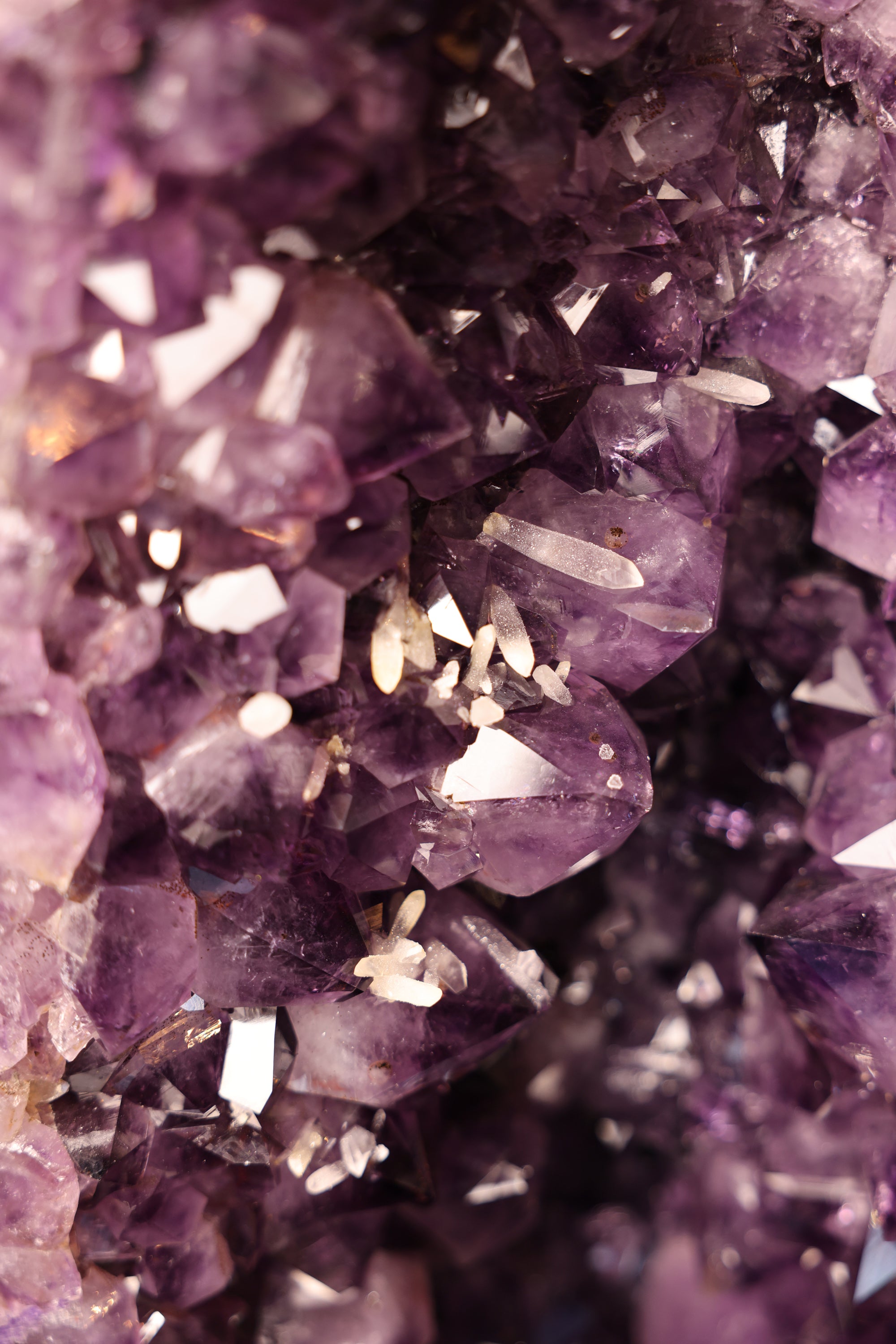 Große Amethyst Zwillings Druse Brasilien 252 Kg - Split Monolith