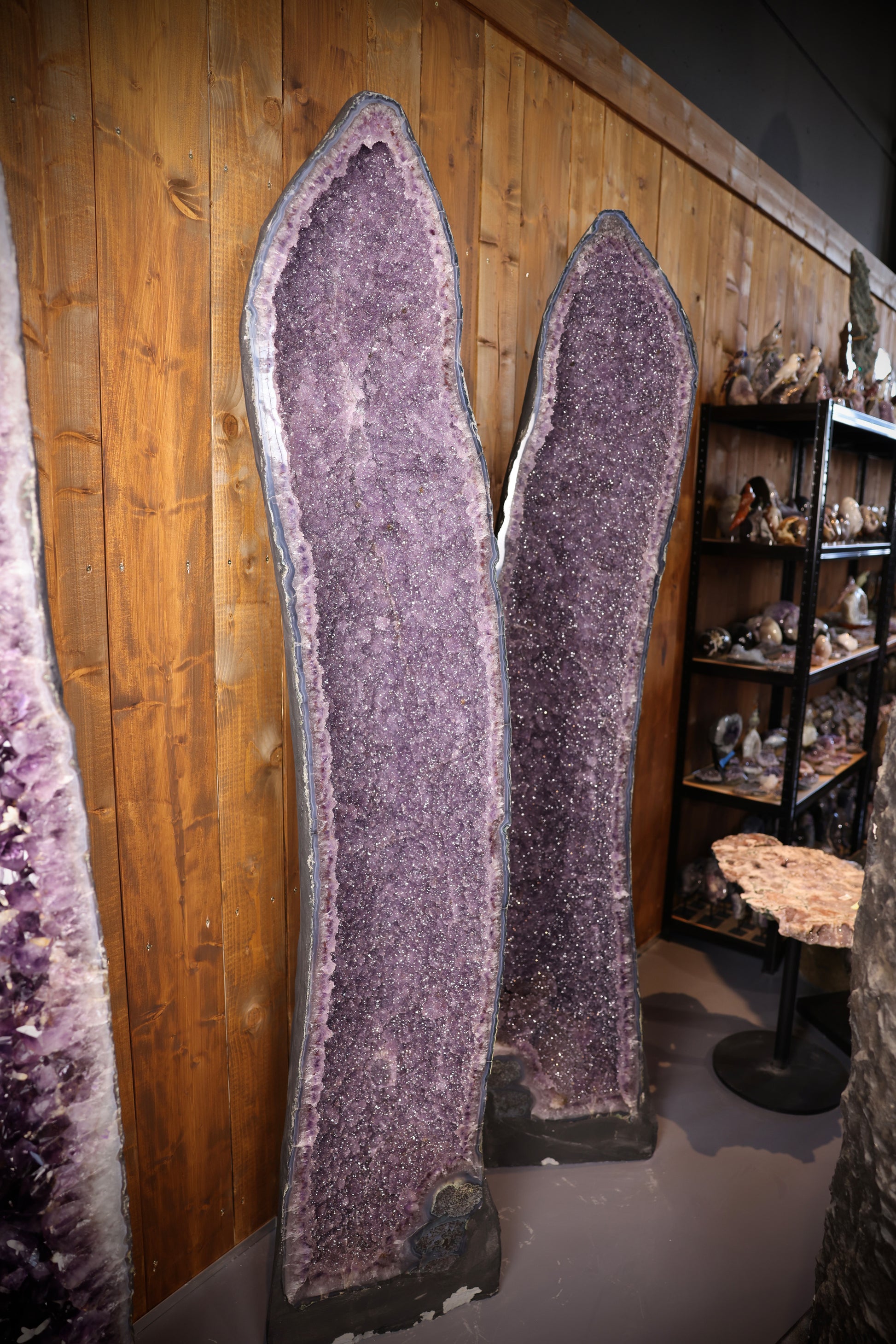 Große Amethyst Zwillings Druse Brasilien 240 Kg - Twin Majesty