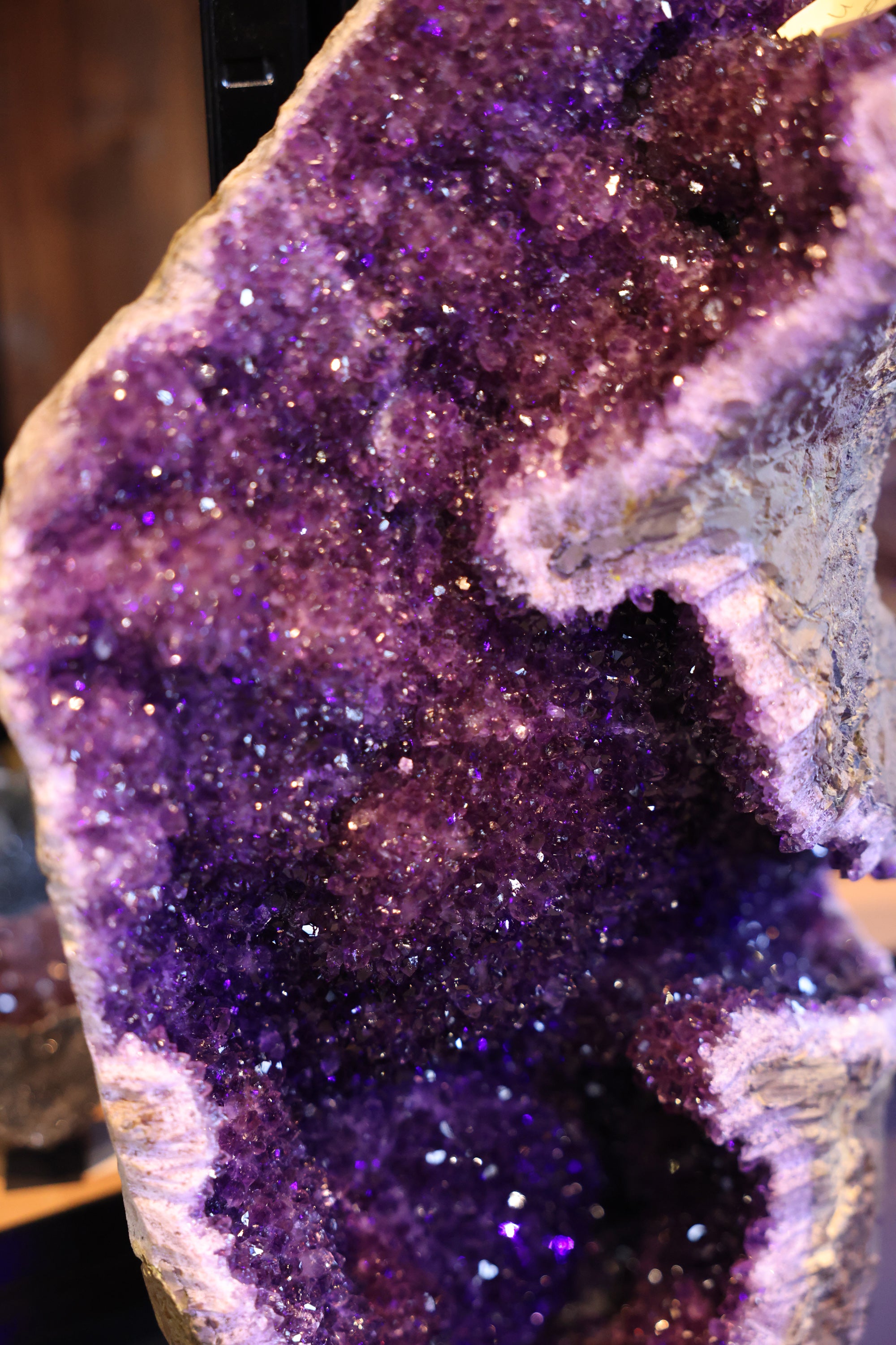 Amethyst Druse Uruguay 25 Kg - Deep Violet Cut