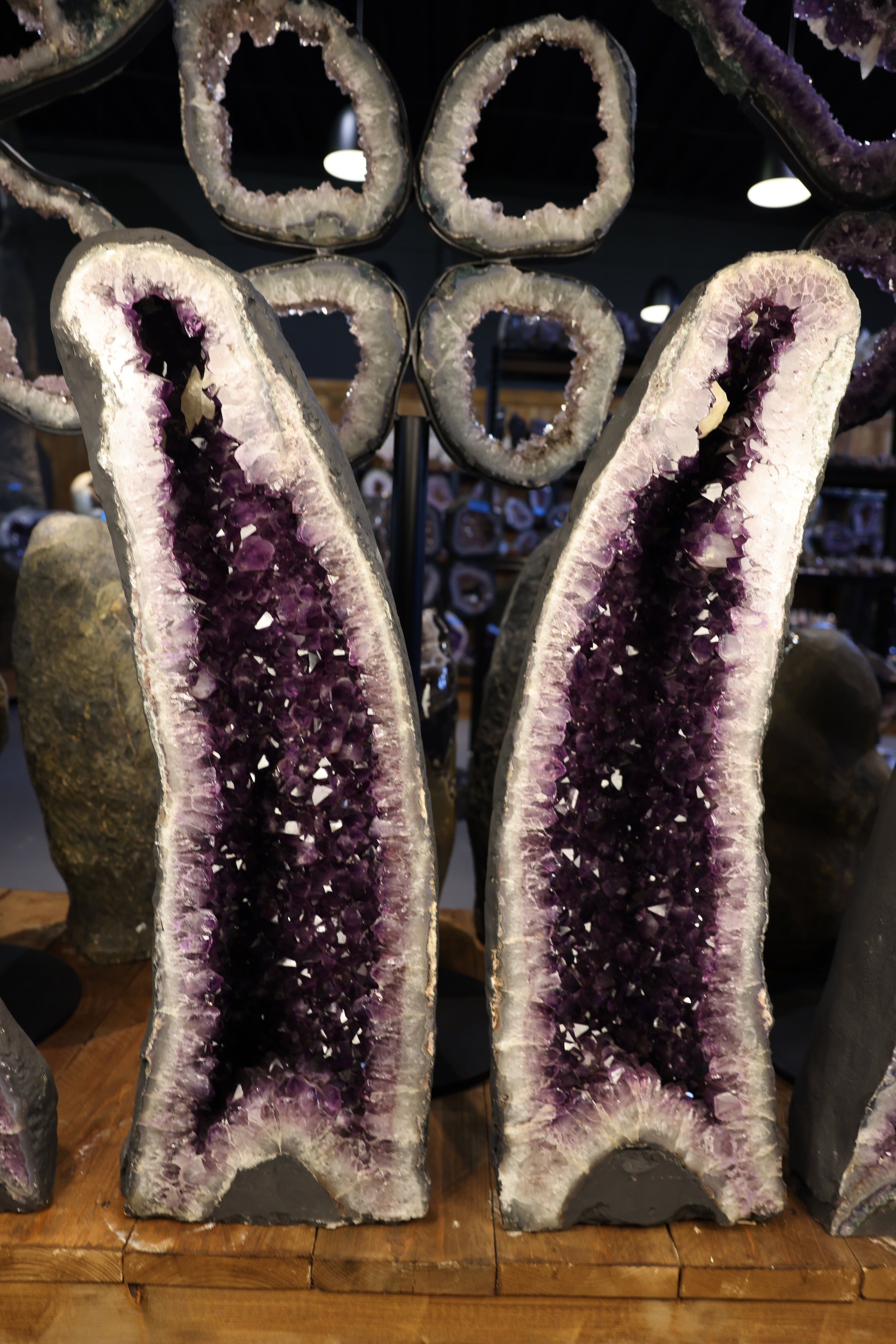 Amethyst Geode "Twin Cathedral XL" – 85KG (#055)