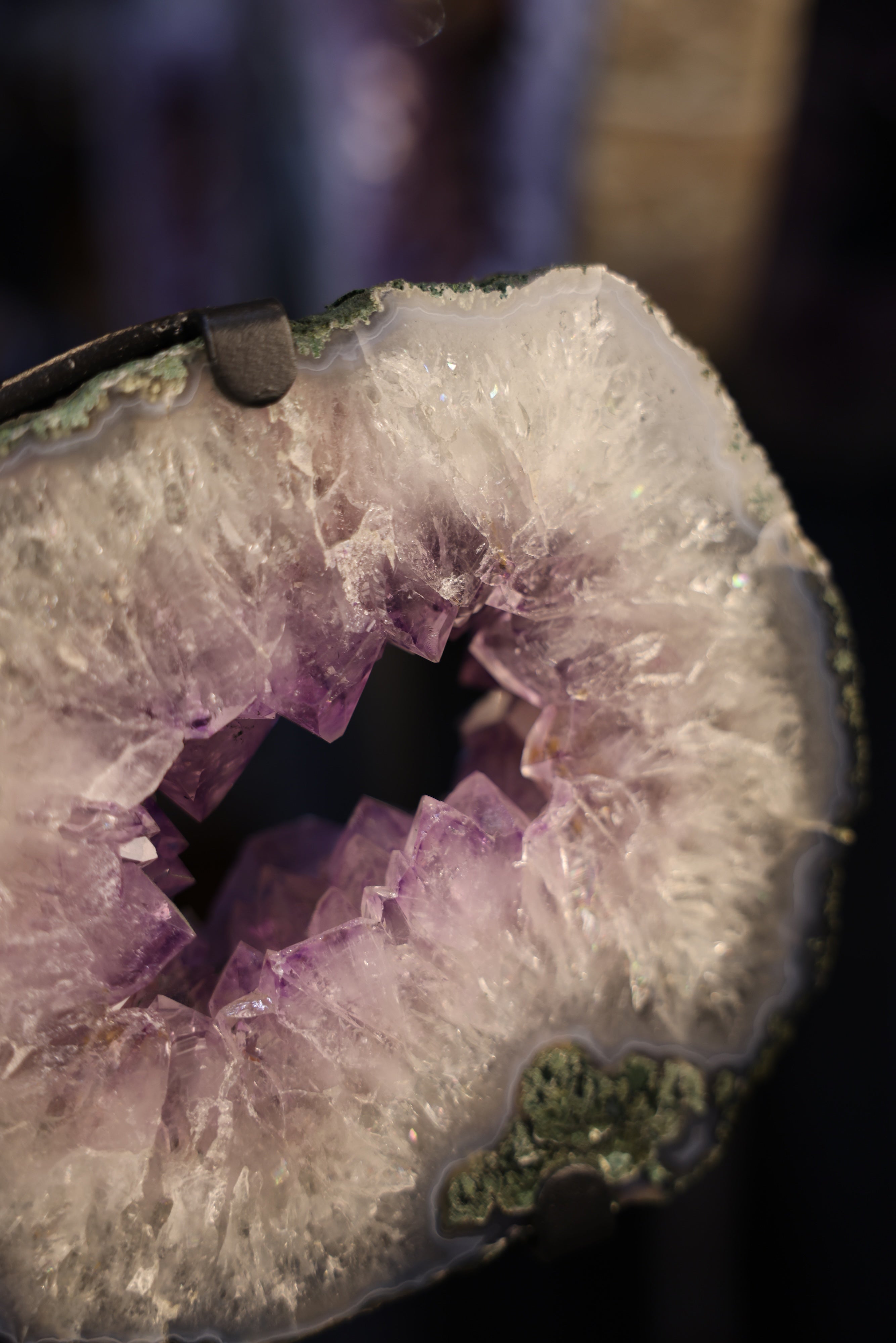 Amethyst-Portal Scheiben „Crystal Flower M“ – 17 kg