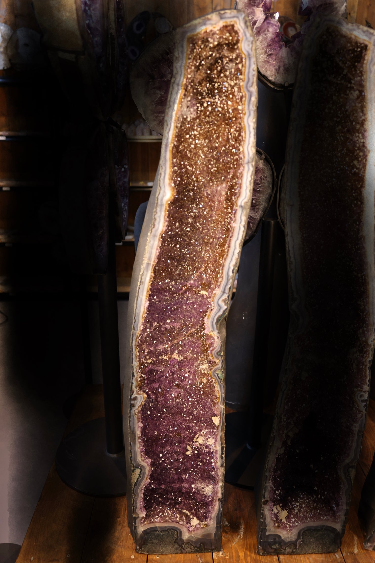 Amethyst-Druse „Twin Cathedral XL“ – 88,7 kg