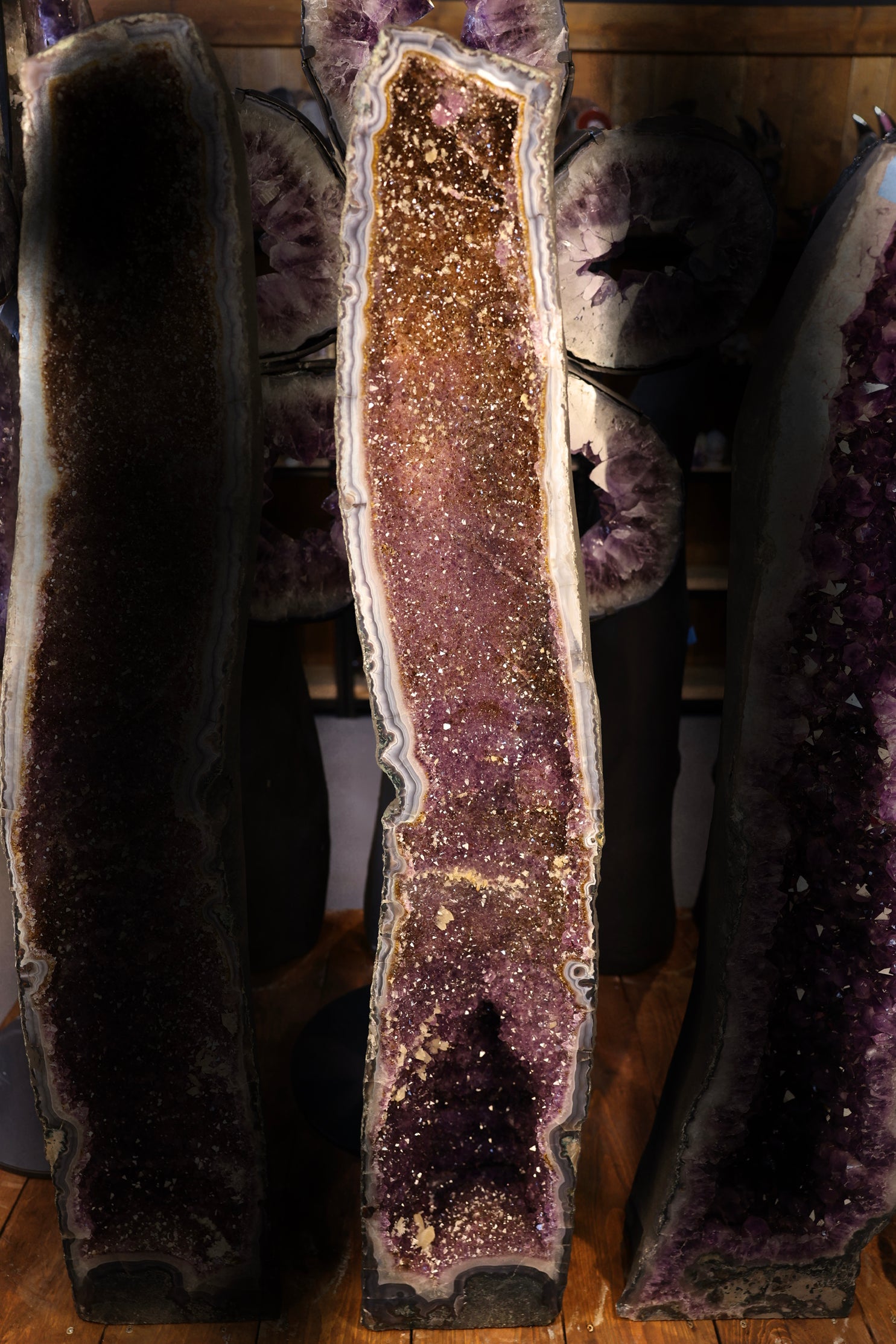 Amethyst-Druse „Twin Cathedral XL“ – 81,4 kg