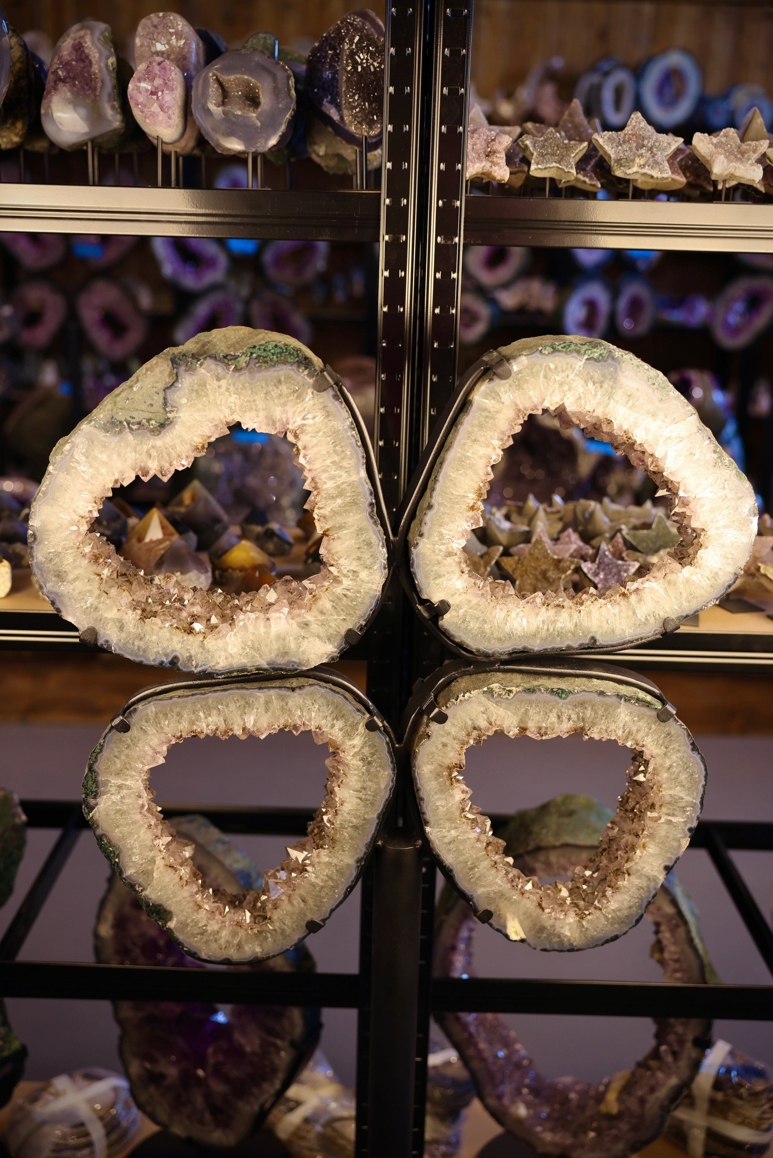 Amethyst-Portal Scheiben „Crystal Flower M“ – 26,3 kg