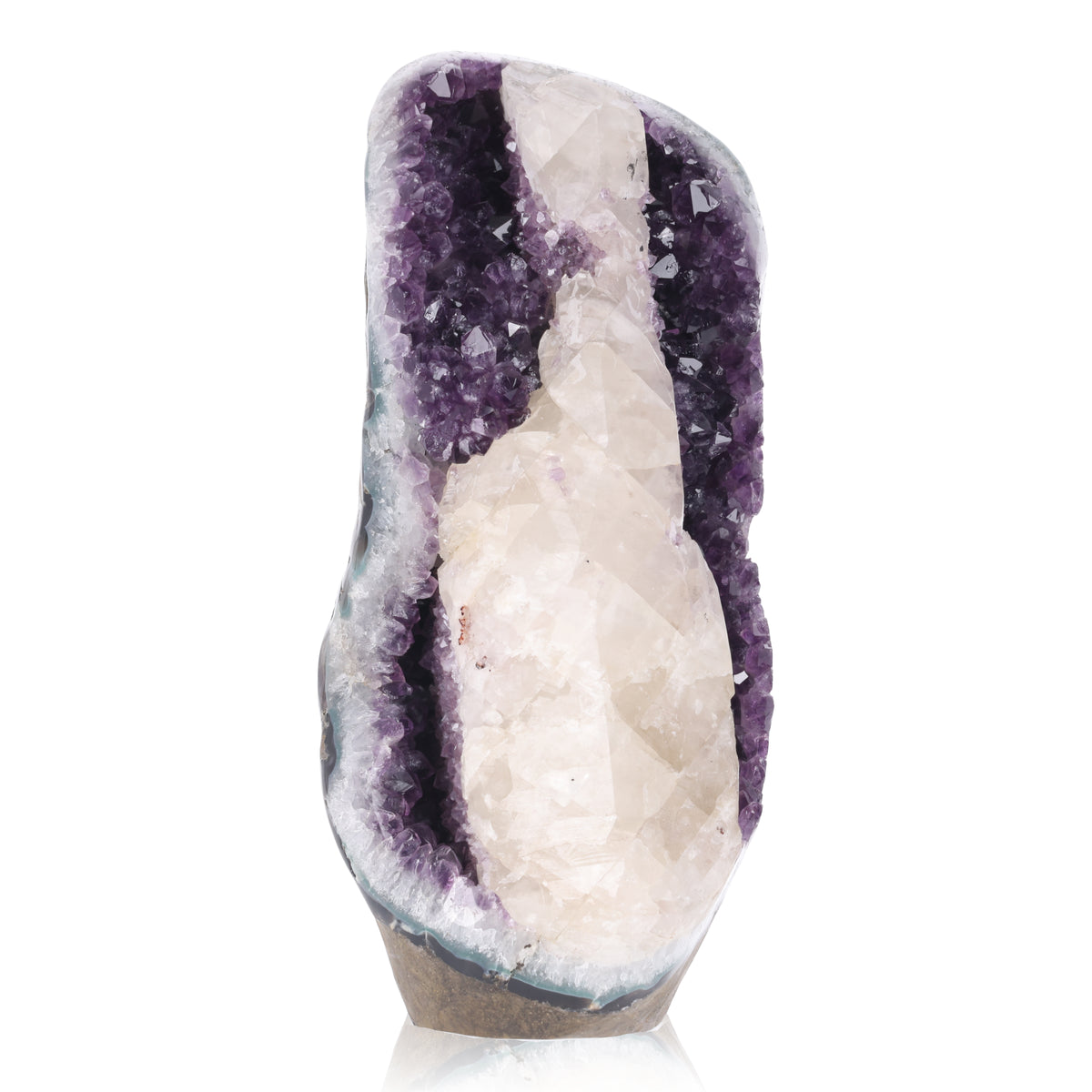Amethyst Geode "Calcite Split" - 33.6 kg (#127)