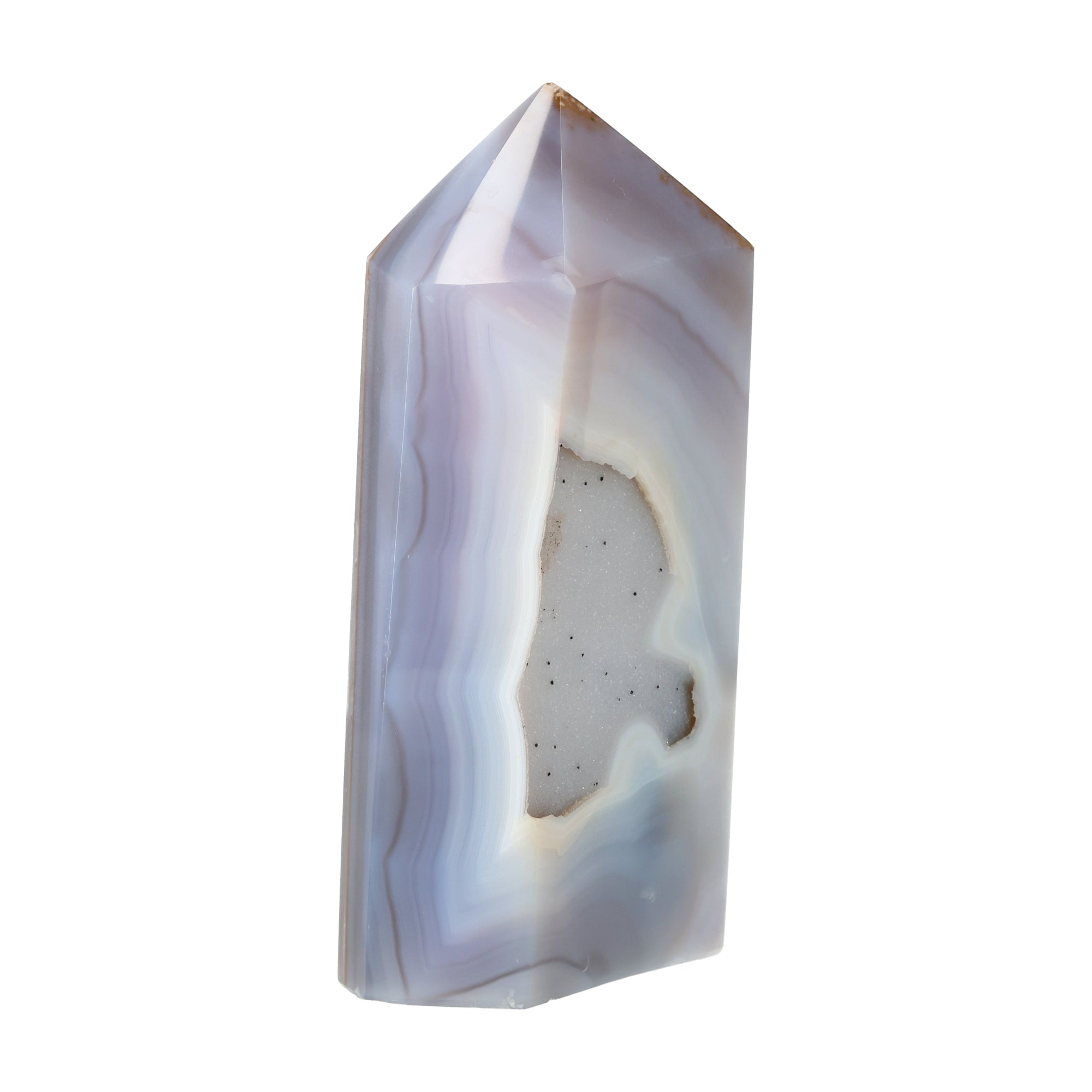 Waterline Agate Obelisk - 1.8kg Unique Piece from Brazil (#013)