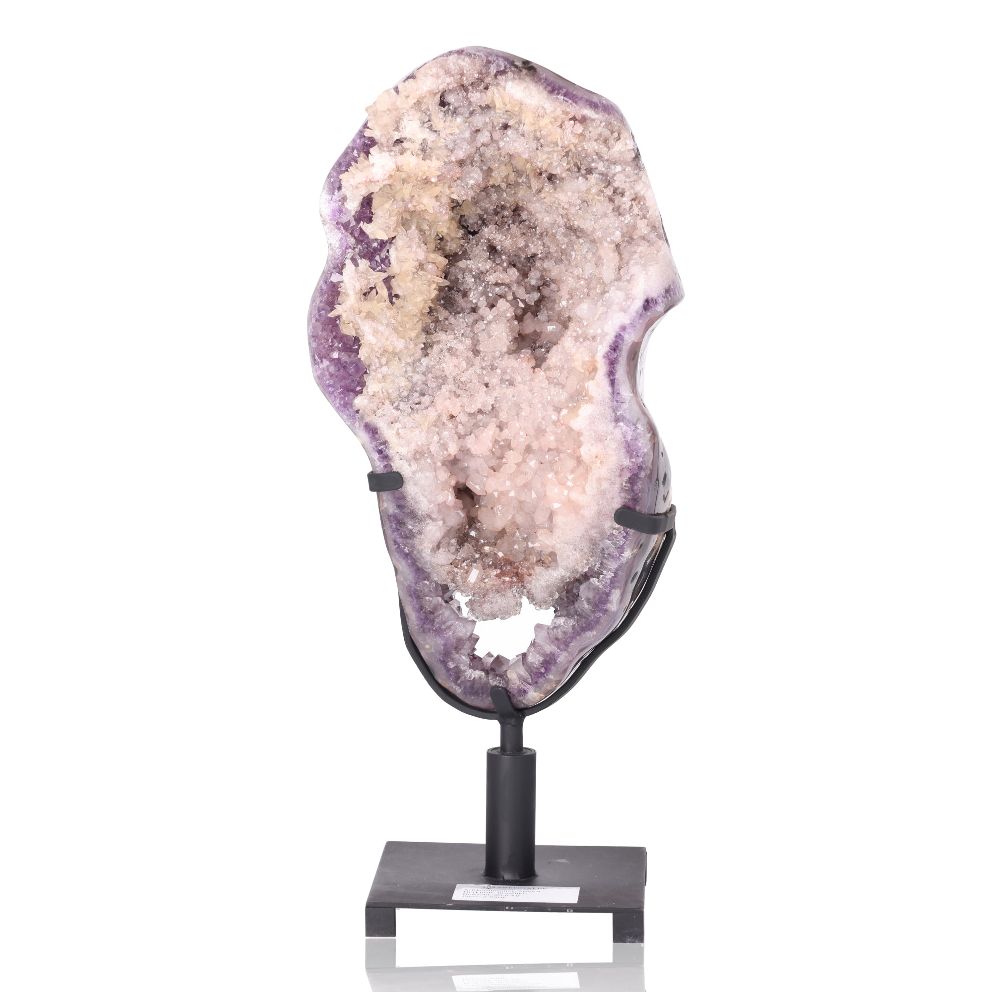 Amethyst Geode, Sugaring Formation with Secondary Calcite Development - 30.6 kg