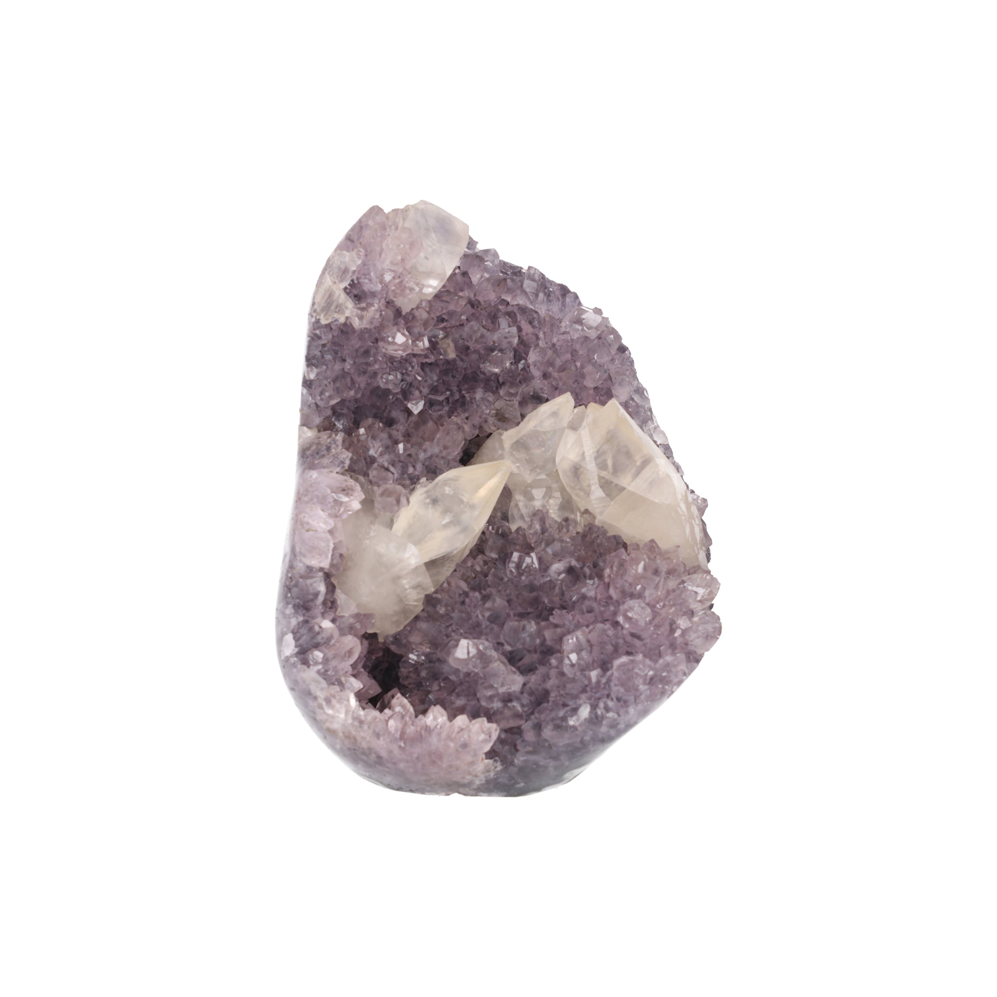Crystal Arch ✦ Amethyst mit Calcit-Kristallen – 3200 g Kristall-Unikat (#972)