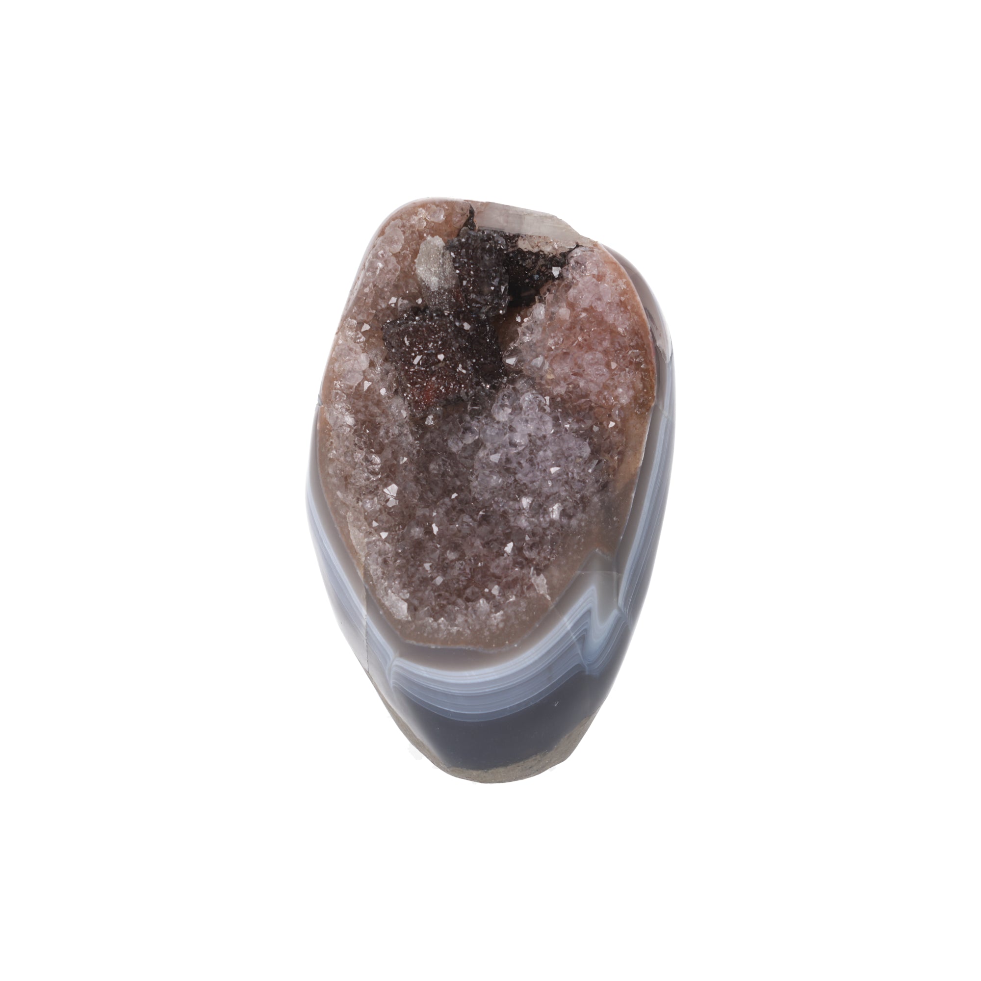 Dark Horizon ✦ Turmalin & Calcit Druse | 1.040 g  (#887)