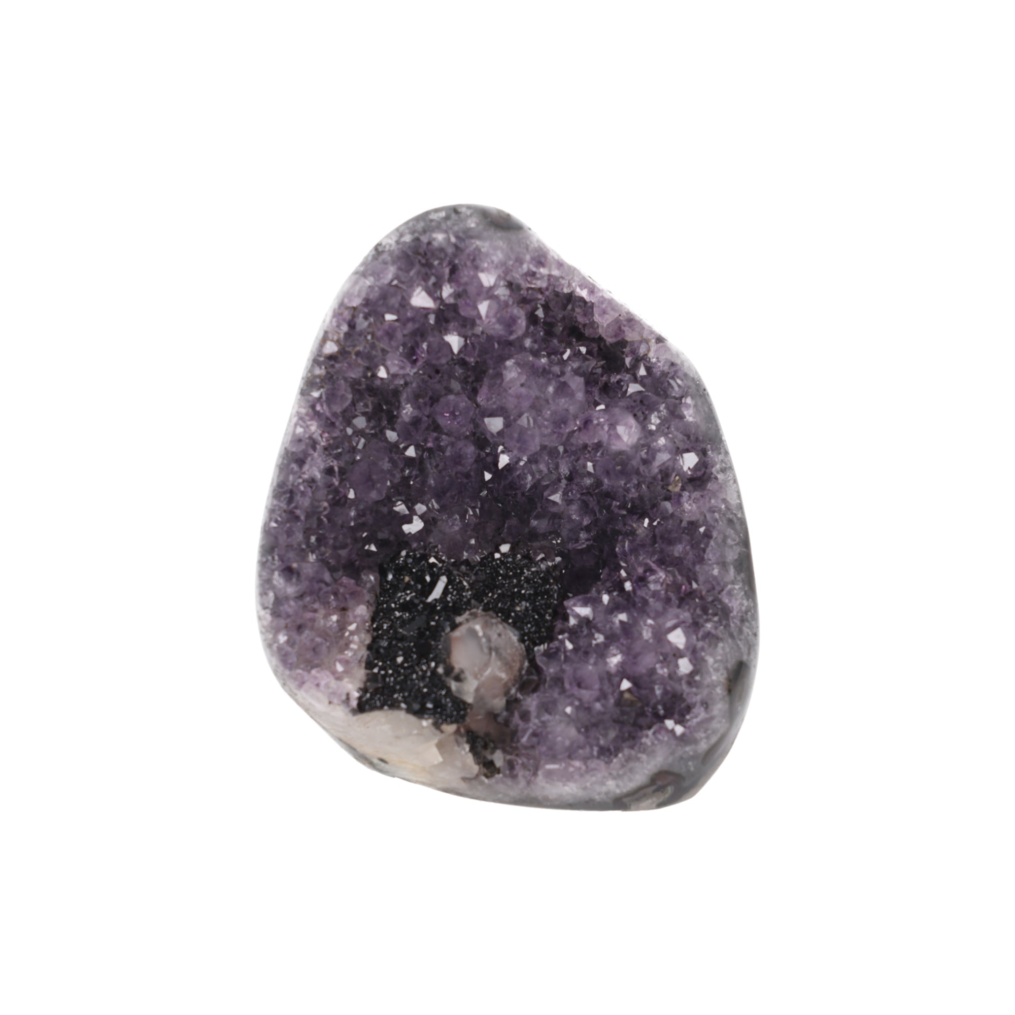 Shadow Amethyst ✦ Amethyst mit Calcit & Turmalin | 1145 g Unikat (#957)