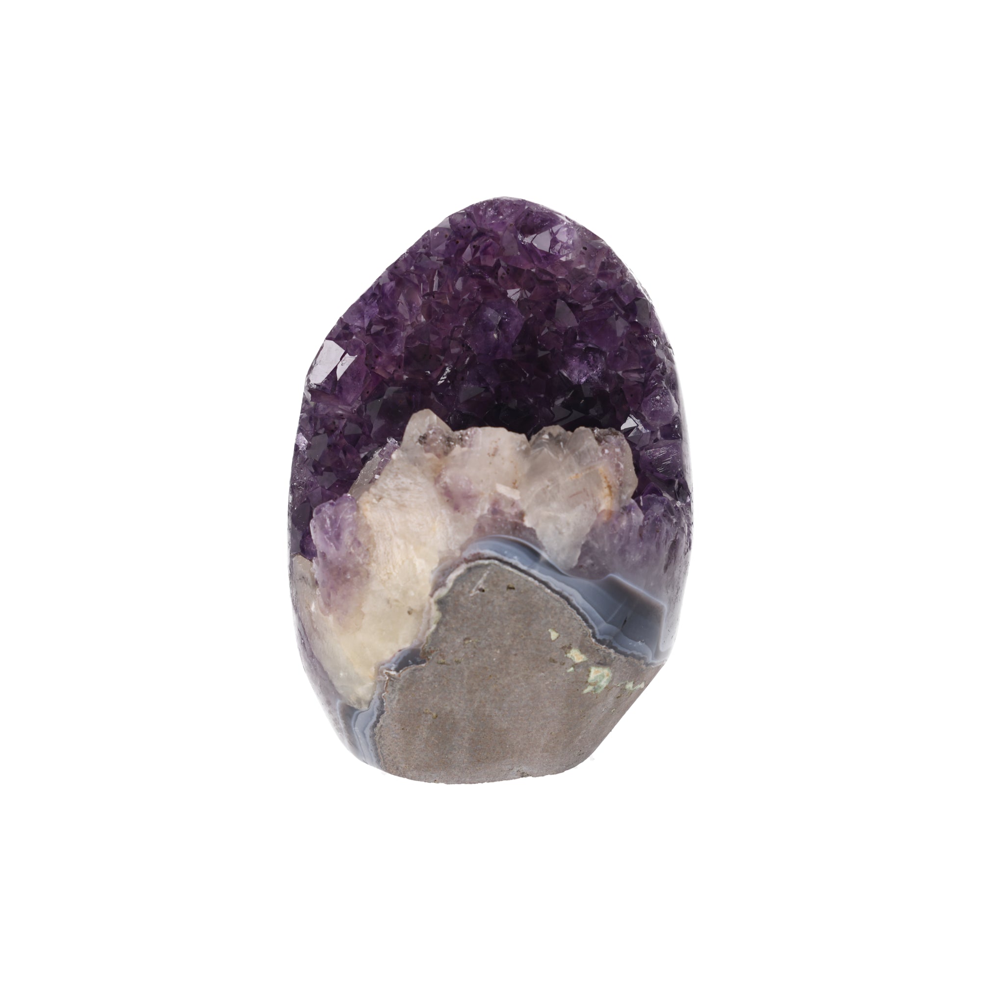 Royal Amethyst ✦ Amethyst mit Calcit & feinen Turmalin-Einschlüssen – 1971 g Kristall-Unikat (#960)