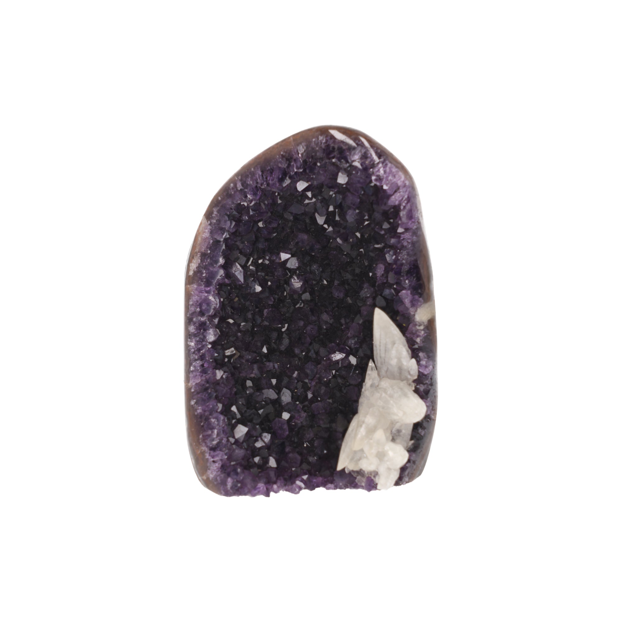 Violet Guardian ✦ Amethystdruse mit Calcit | 1.907 g (#934)