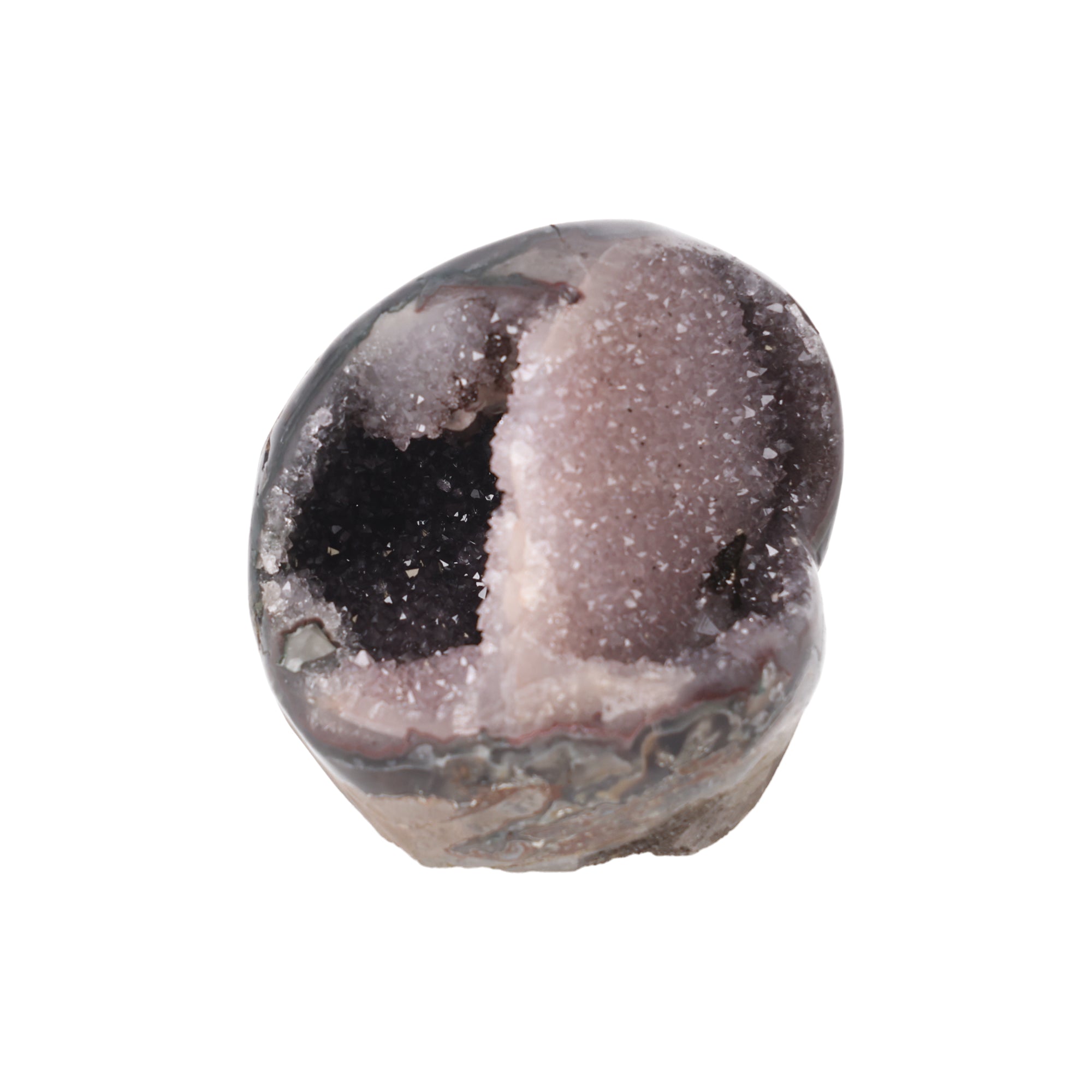 Shadow Amethyst ✦ Calcit mit Turmalin-Einschlüssen – 1126 g Kristall-Unikat (#952)